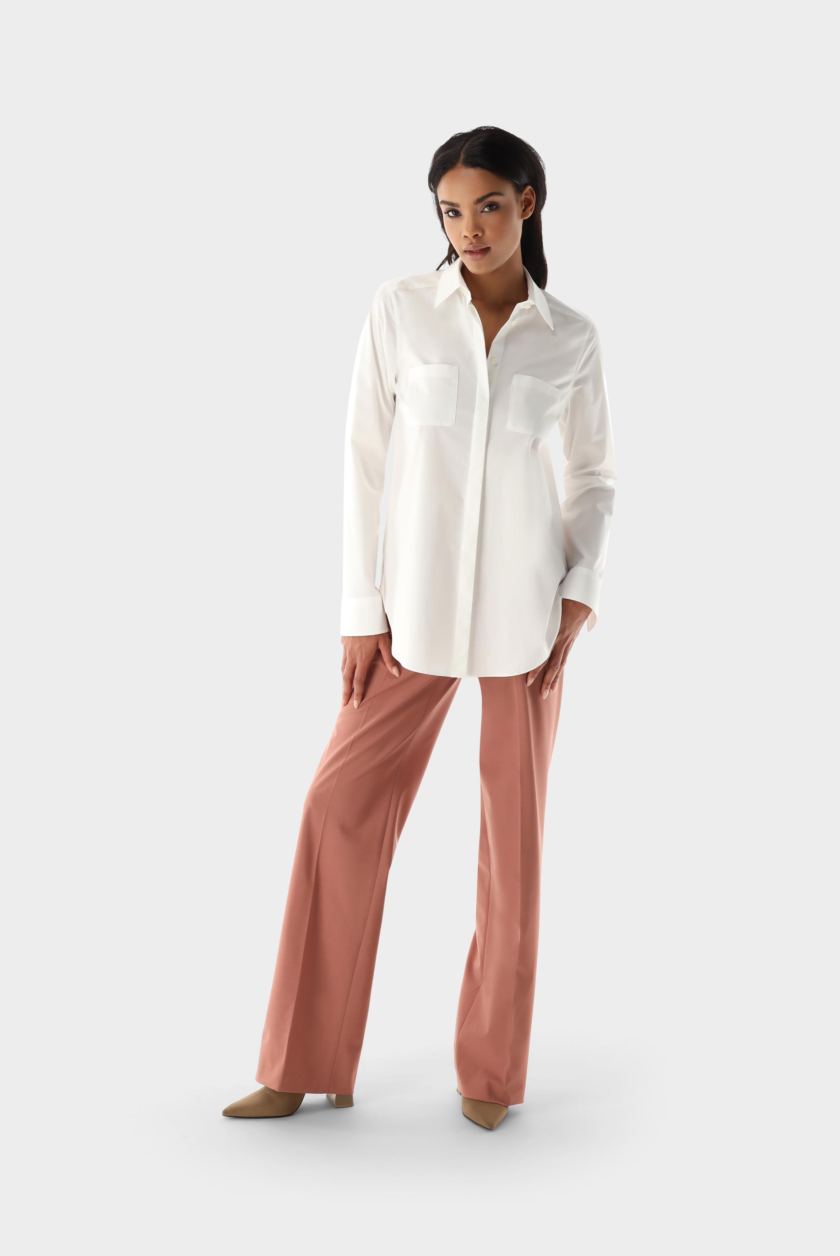 Hemdbluse mit lockerem Schnitt