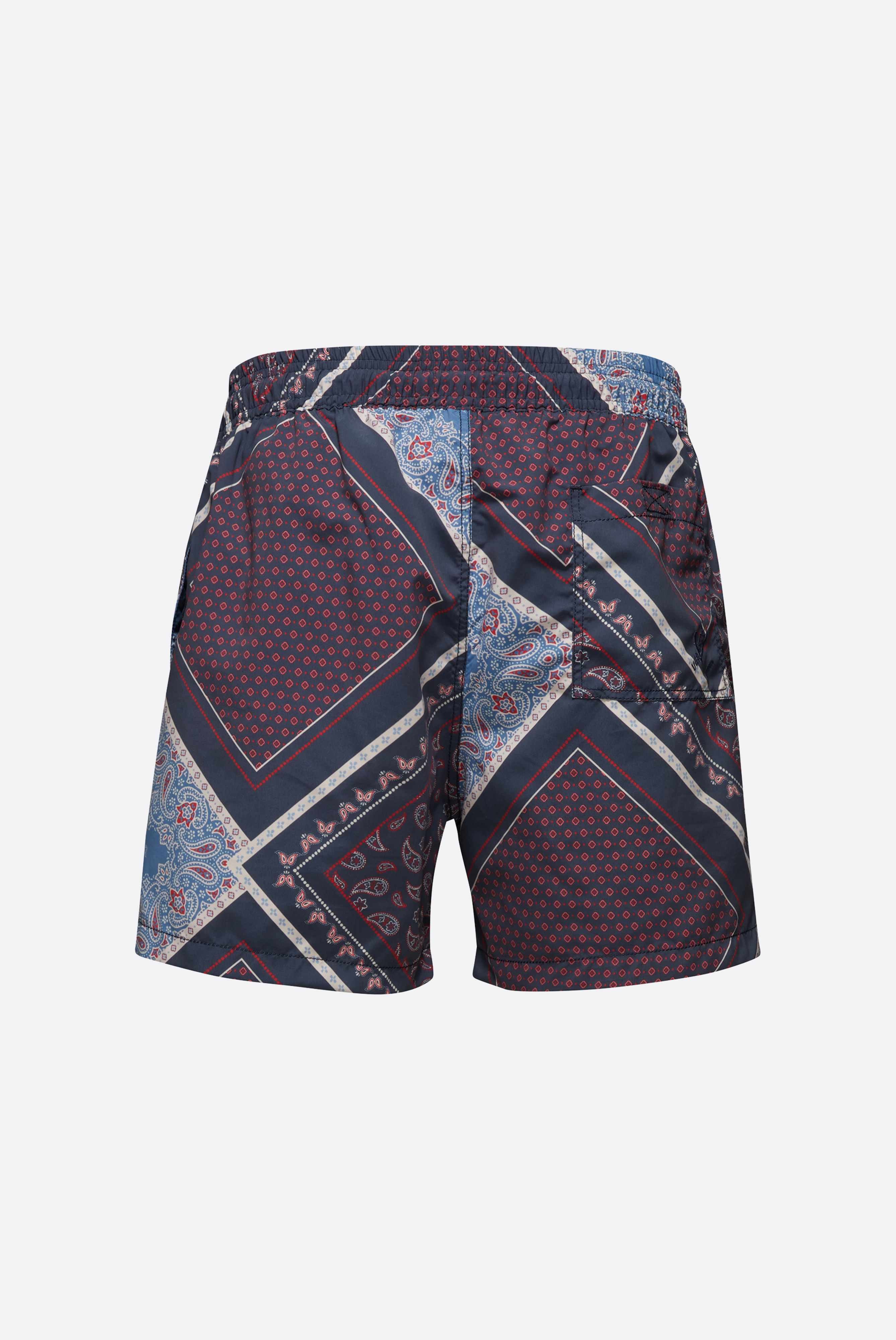 Swim Shorts with Patchwork Print