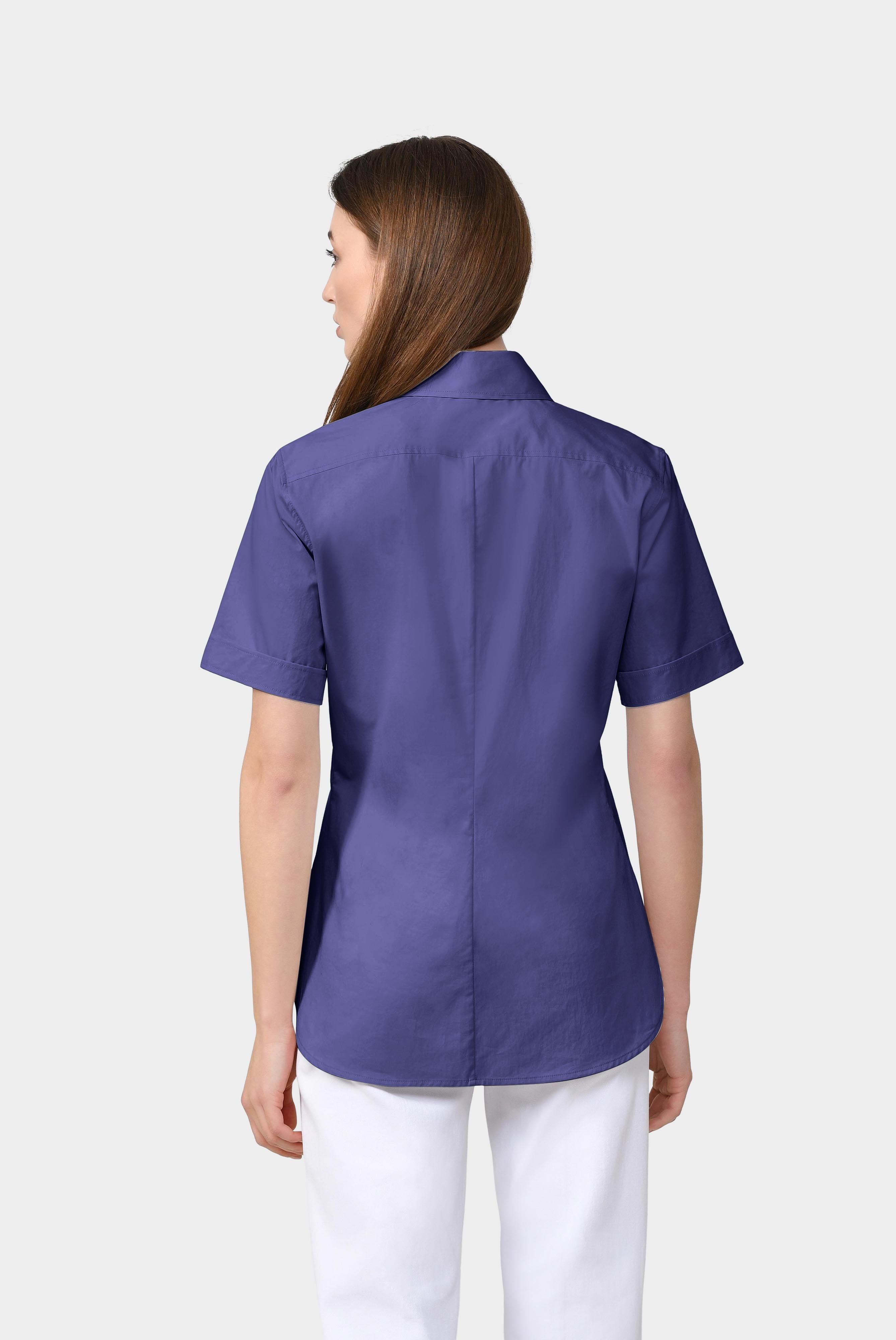 Business Blouses+Shirt Blouse in Stretch Cotton with Paper Touch Effect+05.525S.49.H00240.790.32