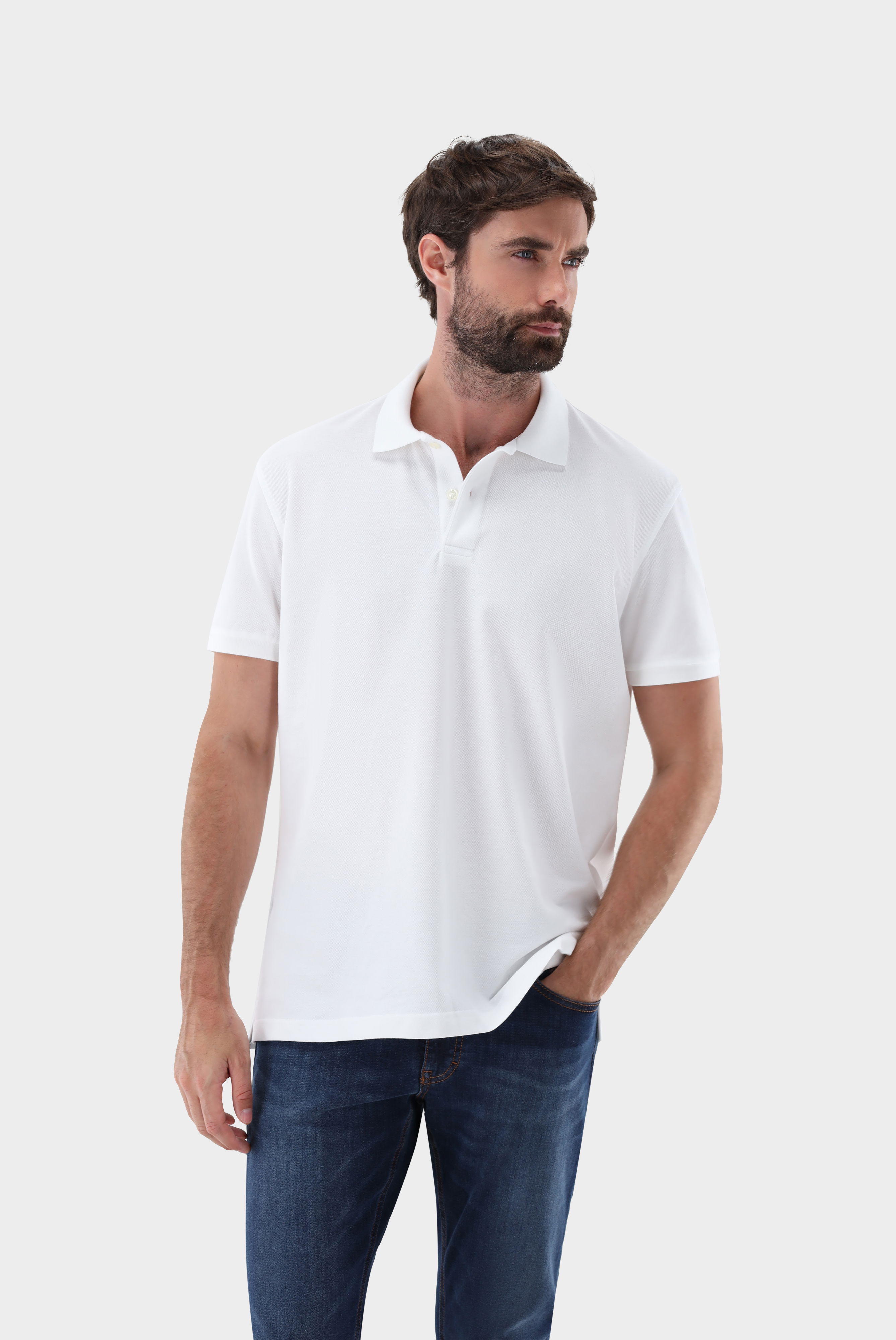 Poloshirt aus Piqué