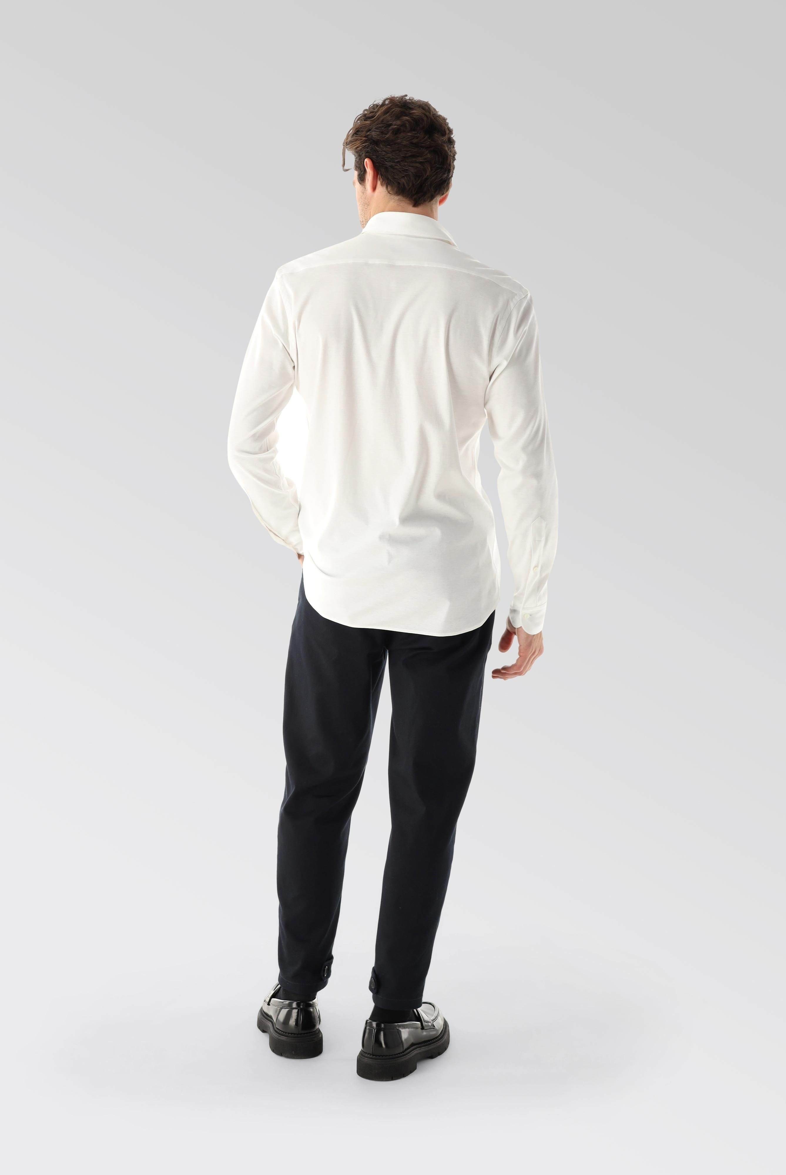 Bügelleichte Hemden+Jersey Hemd mit glänzender Optik Tailor Fit+20.1683.UC.180031.000.L