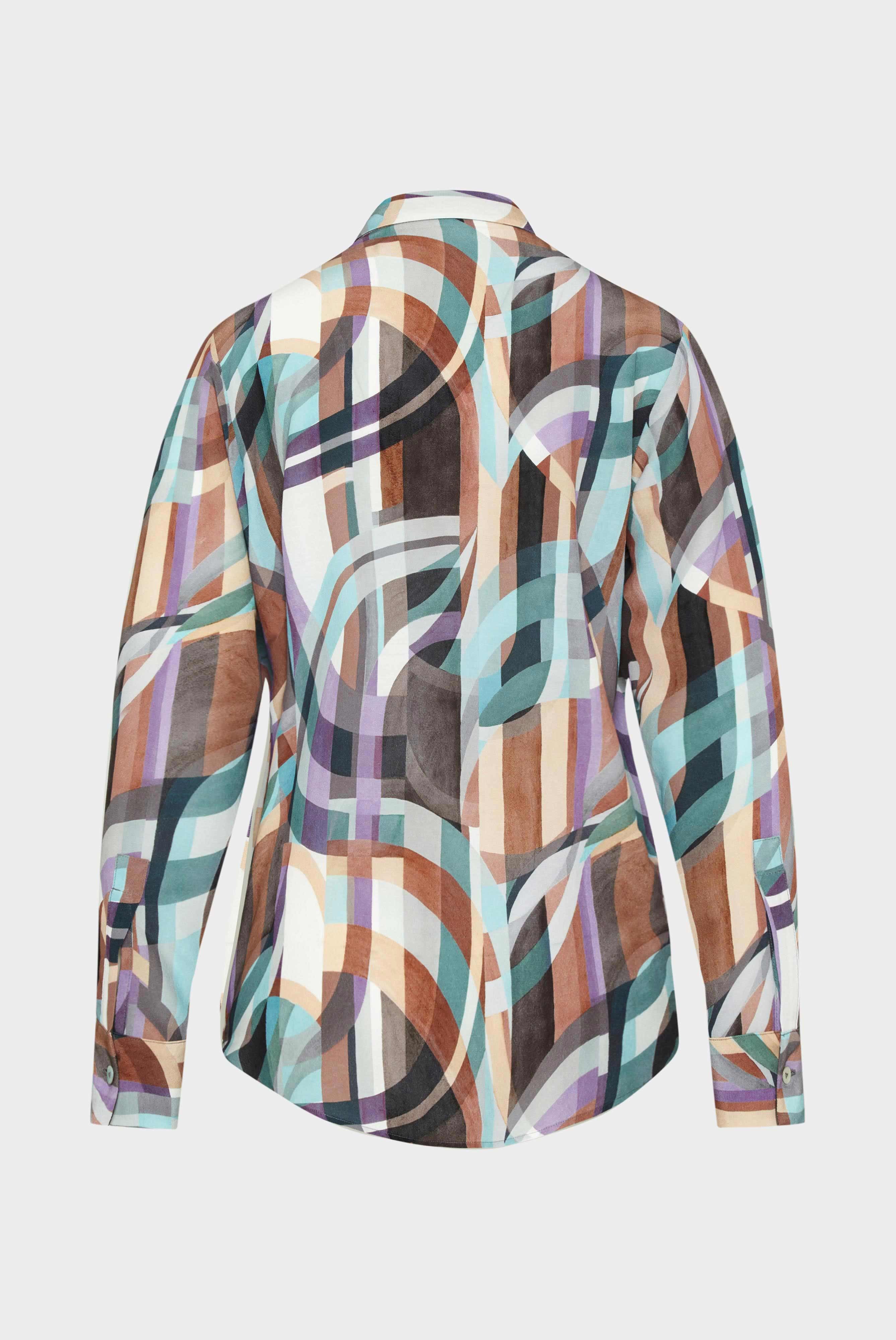 Casual Blouses+Viscose cowl neck blouse with geometric print+05.526F..171975.146.32