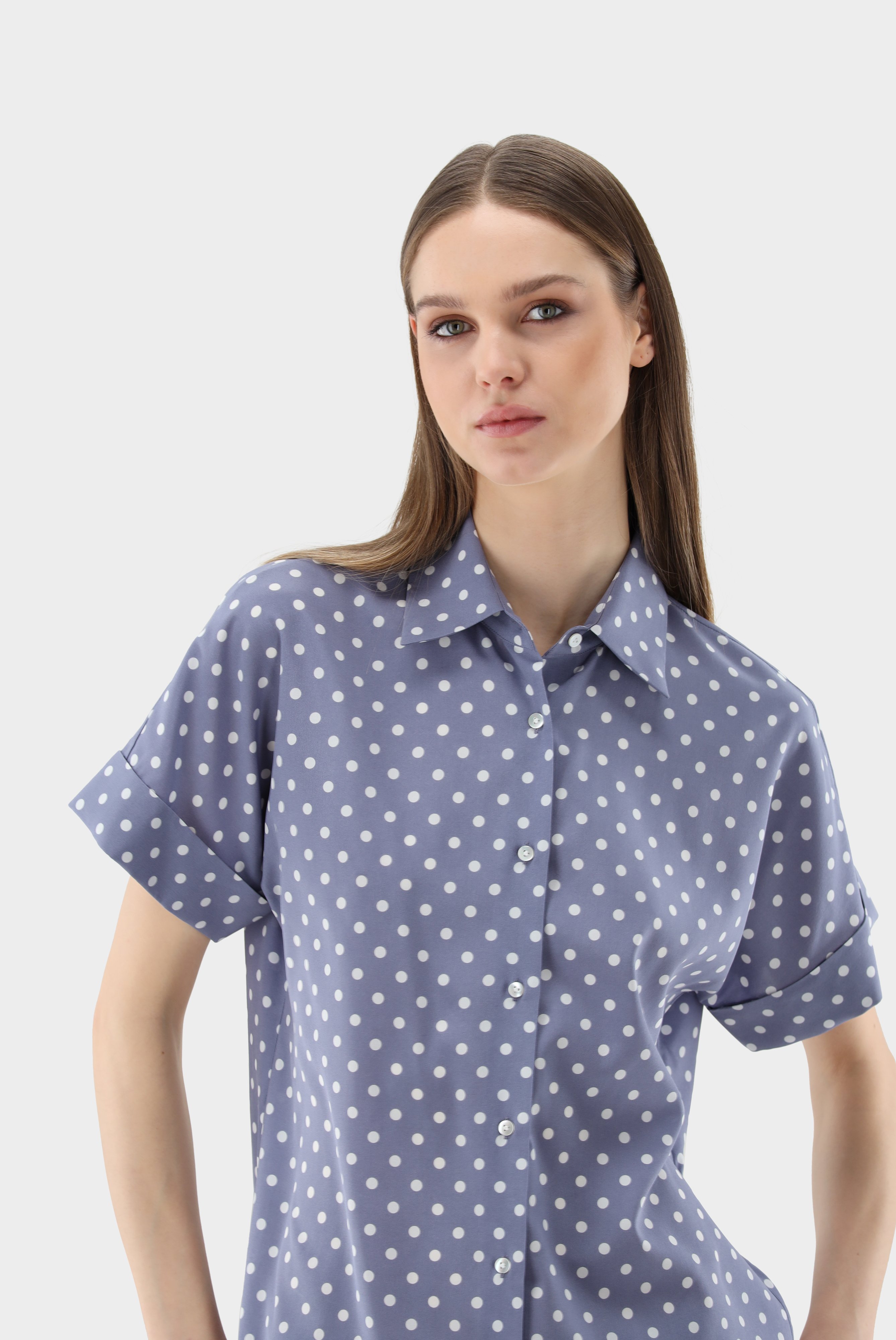 Casual Blouses+Short sleeved Blouse with Dot Print+05.521X.07.Z20092.680.34