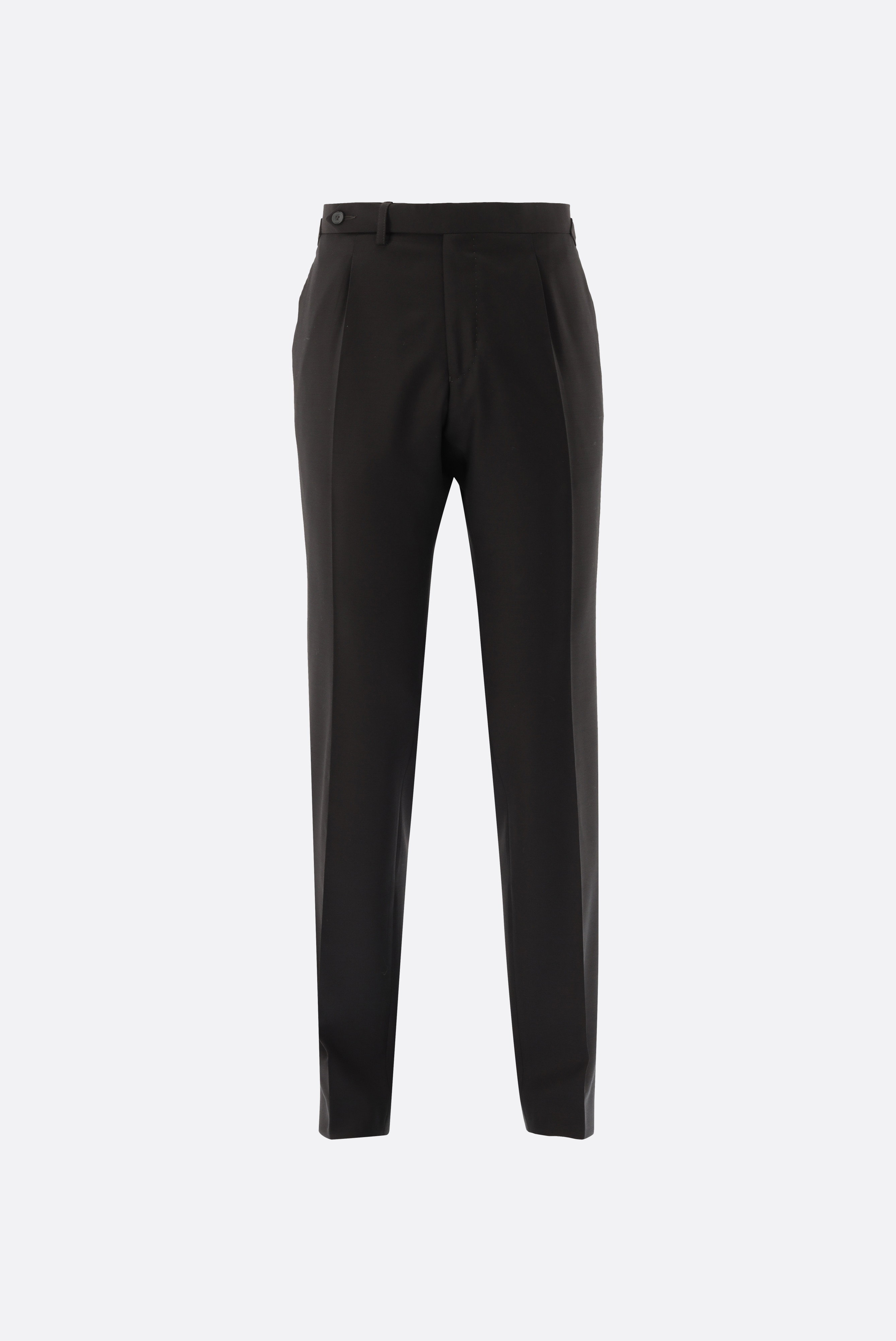 Wool trousers slim-leg
