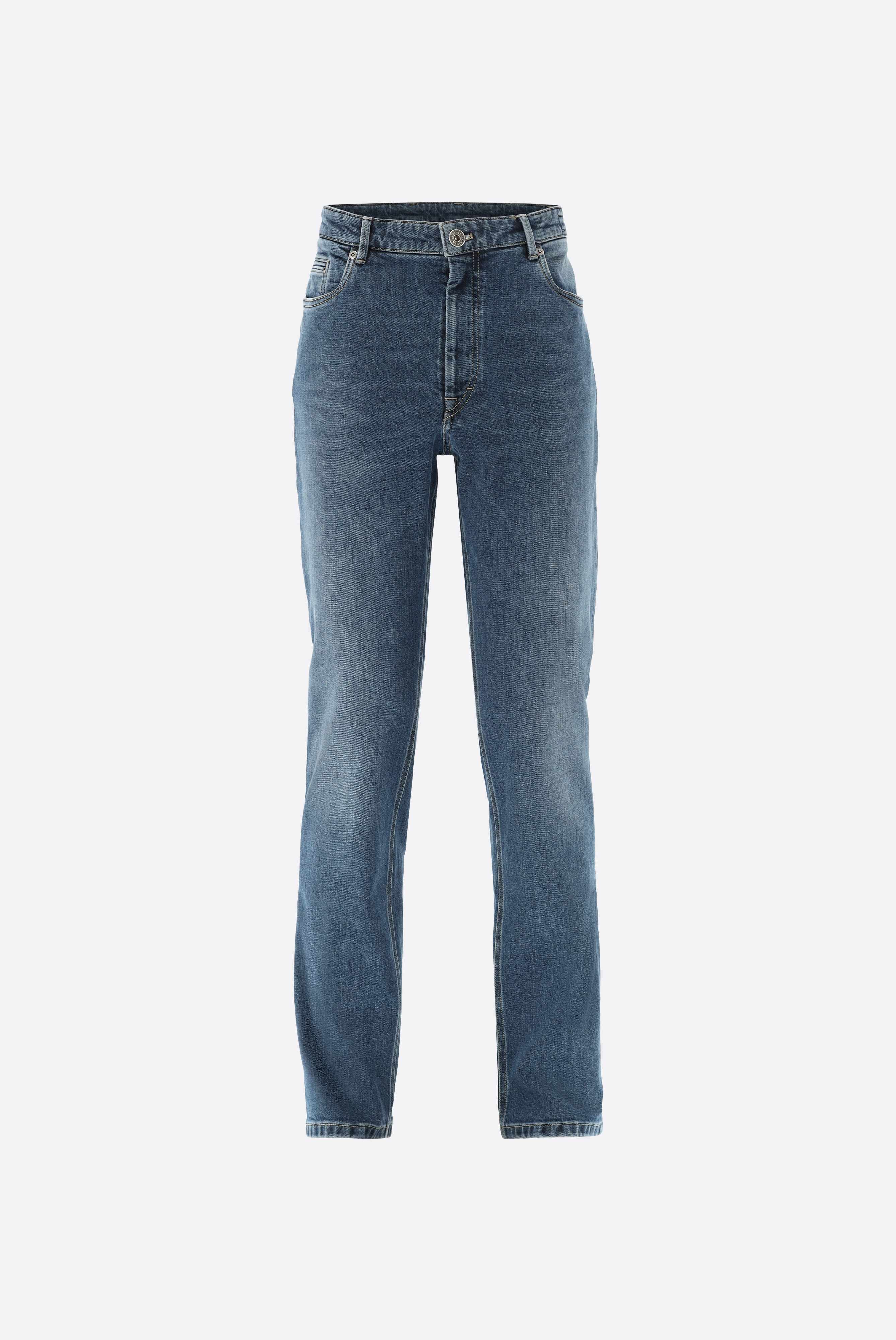 Jeans with stretch and straight leg
