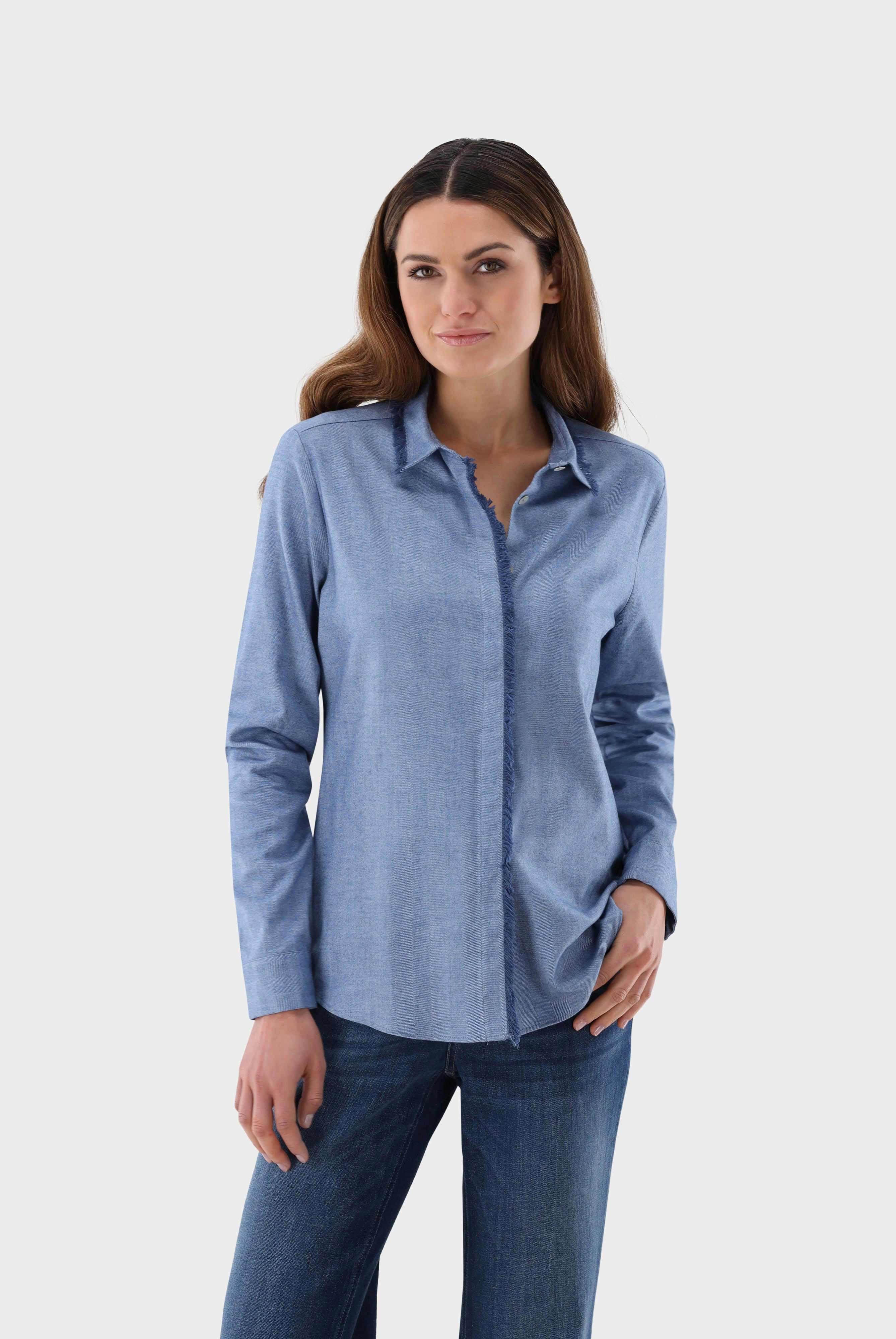 Loose Fit Flanell Shirt Blouse