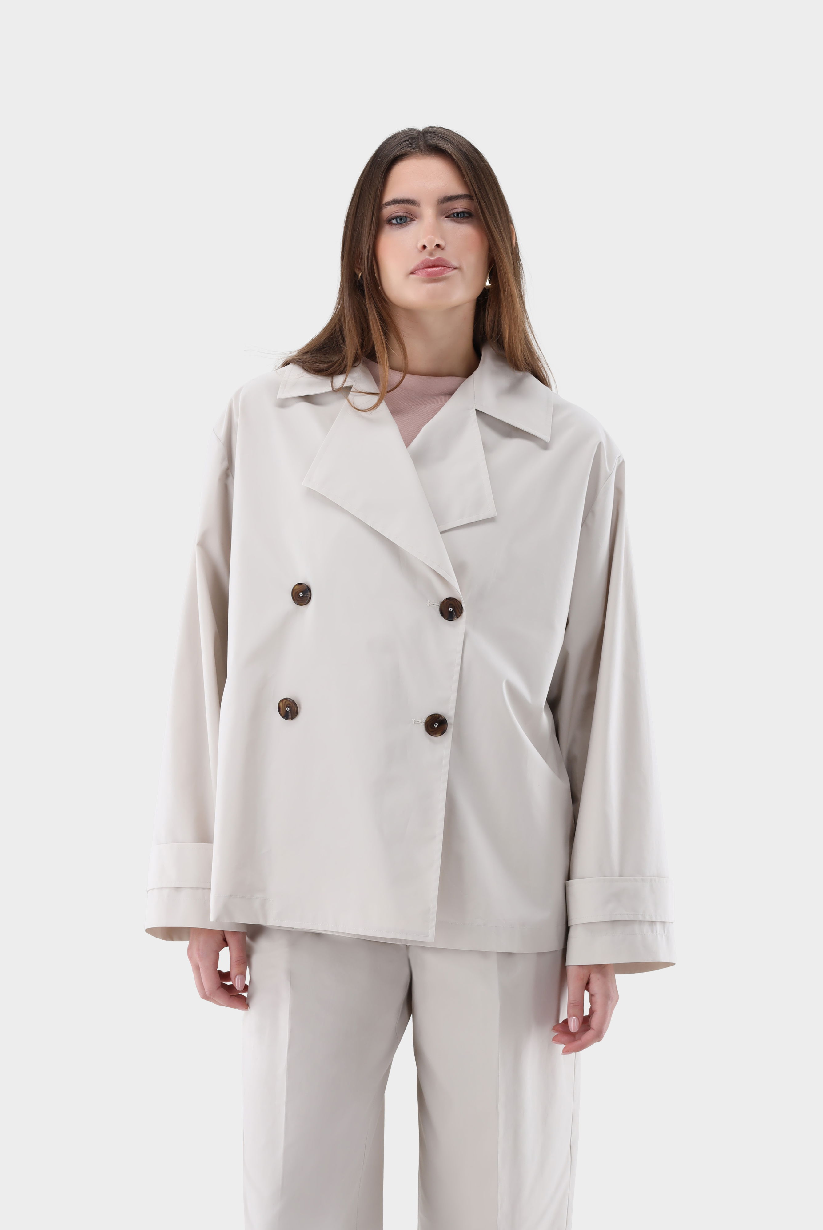 Cabanmantel doppelreihig