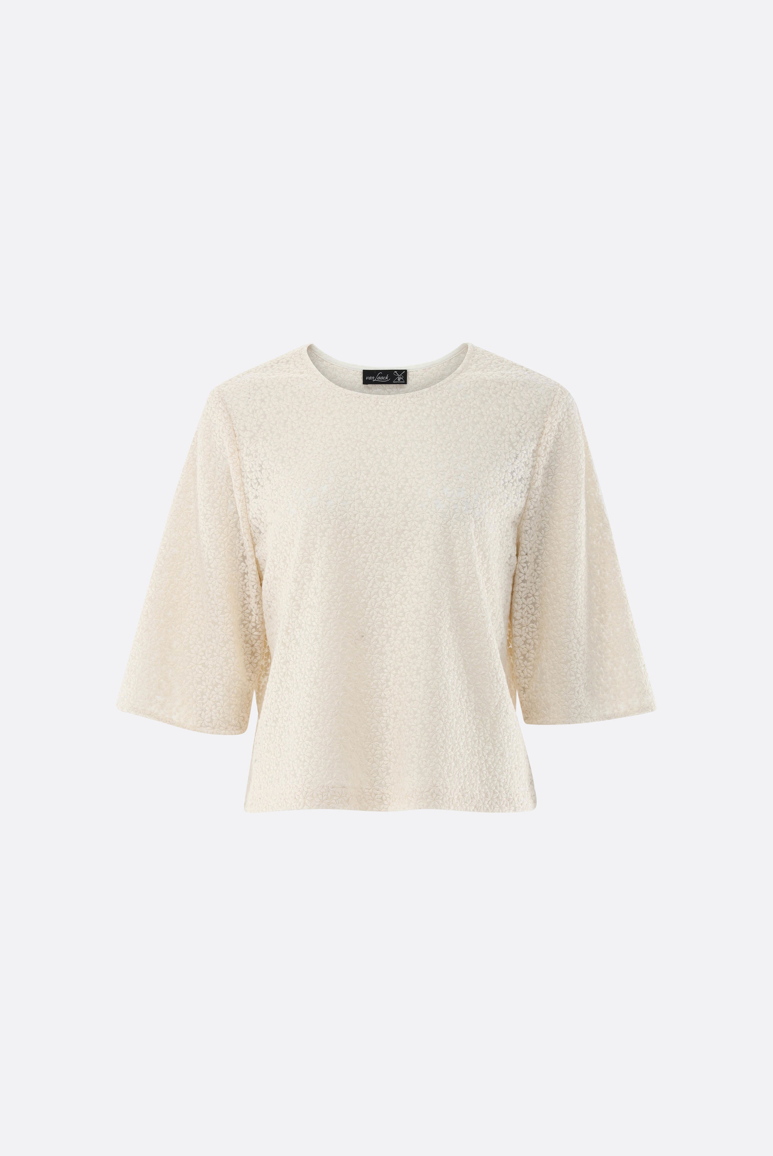 Top aus Blumen Stickerei