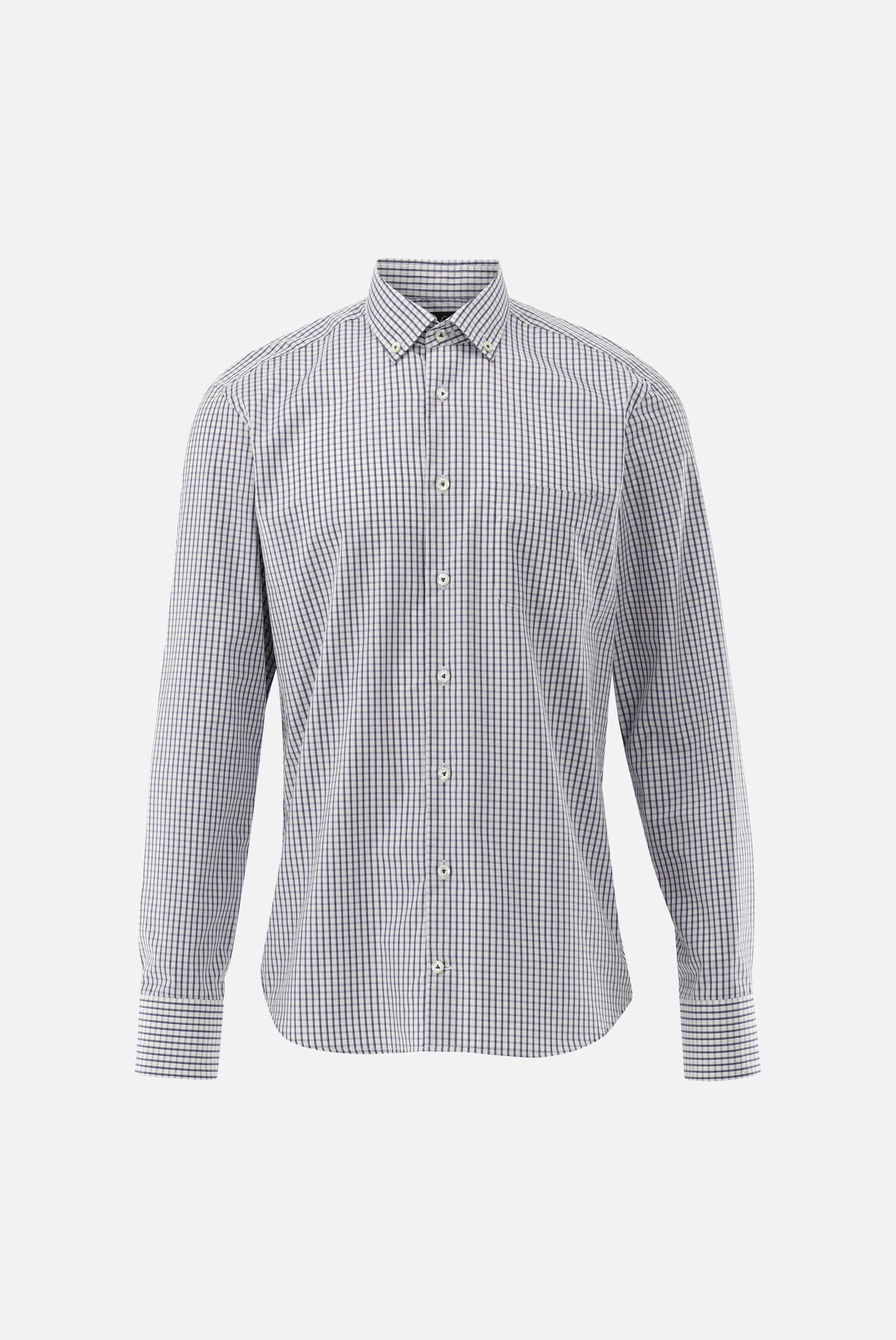 Bügelfreies Hemd kariert mit Button-Down Kragen günstig online kaufen