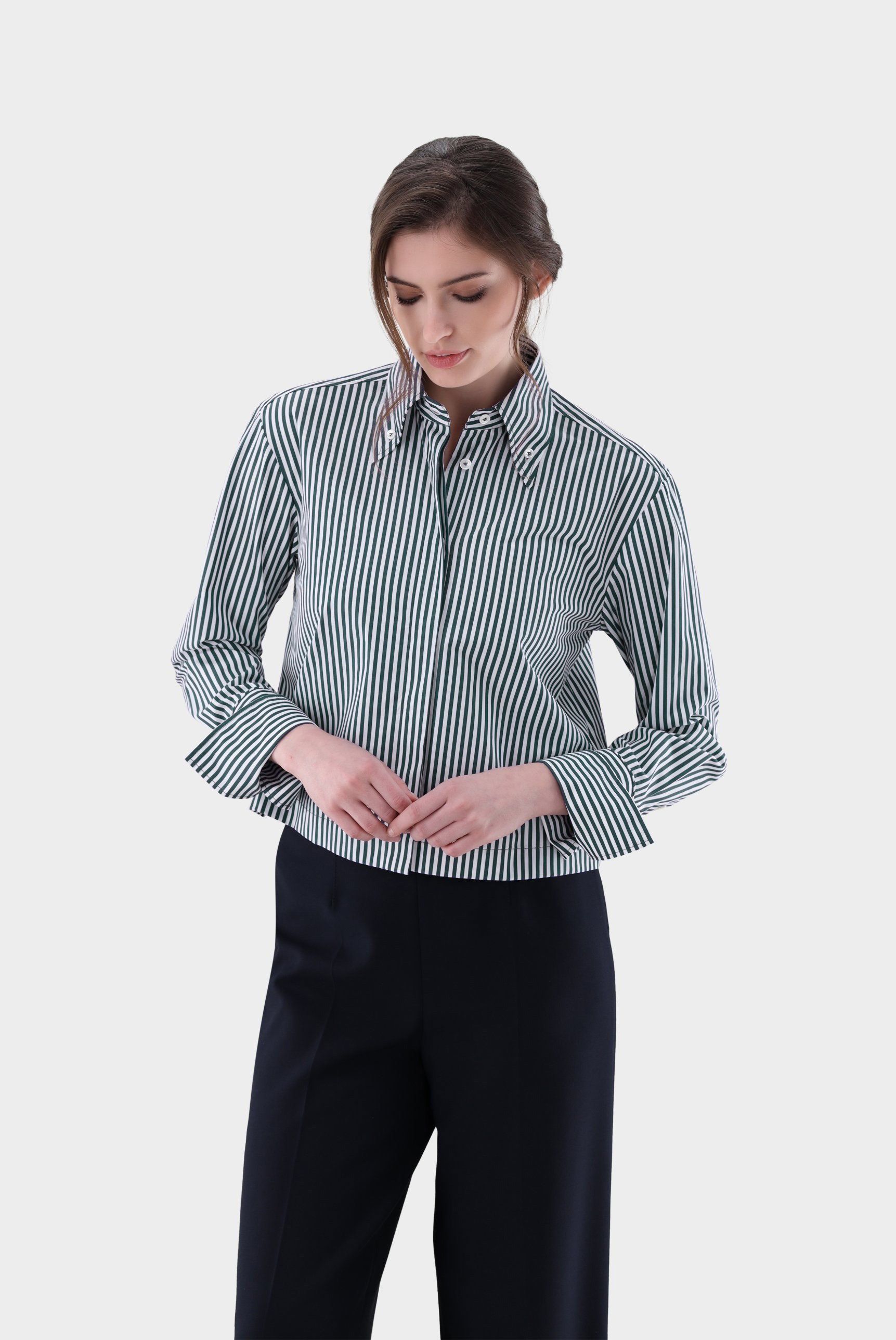 Hemdbluse kurz geschnitten