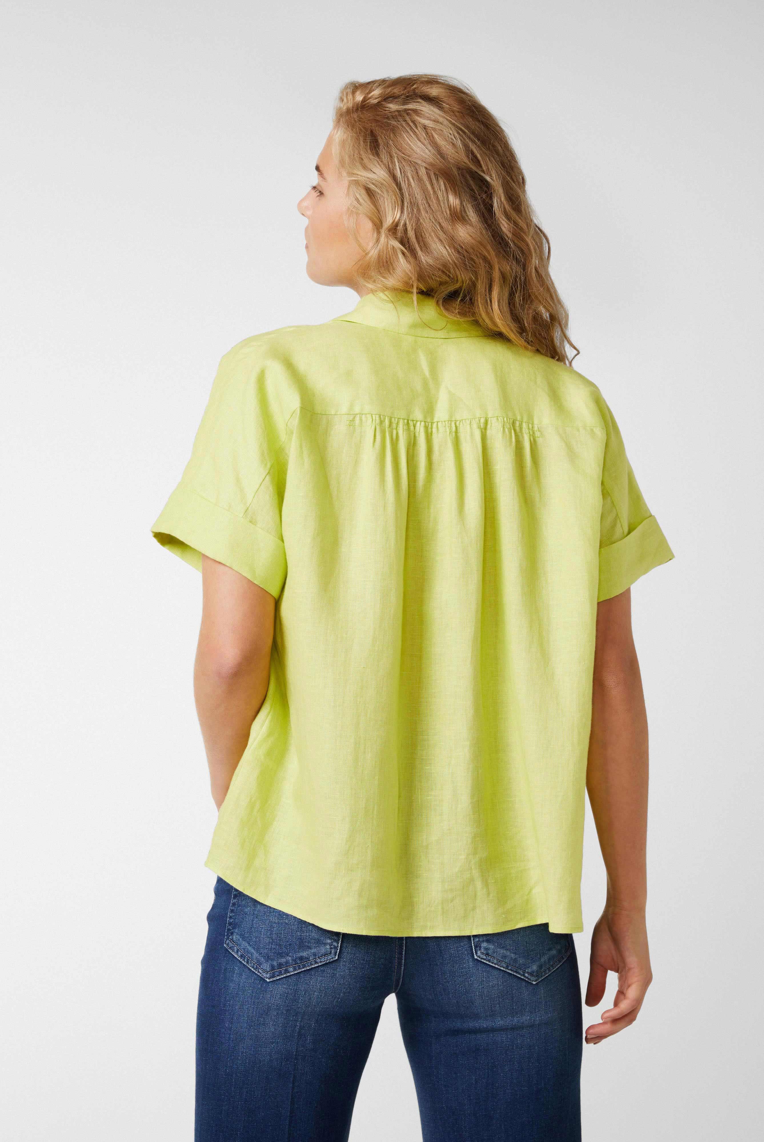 Casual Blouses+Short-Sleeved Blouse made of Upper Linen+05.525R.P8.150555.930.34