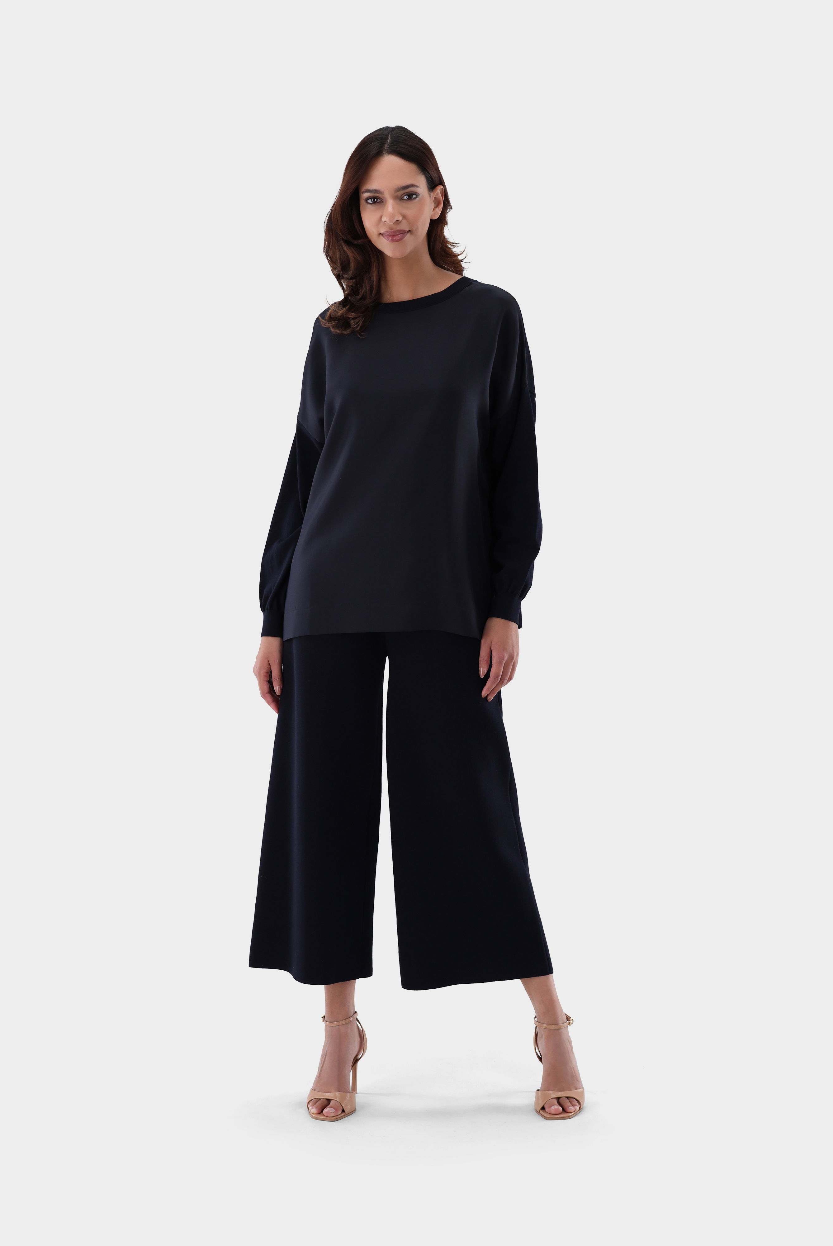 Oversize Wendepullover mit Seide günstig online kaufen