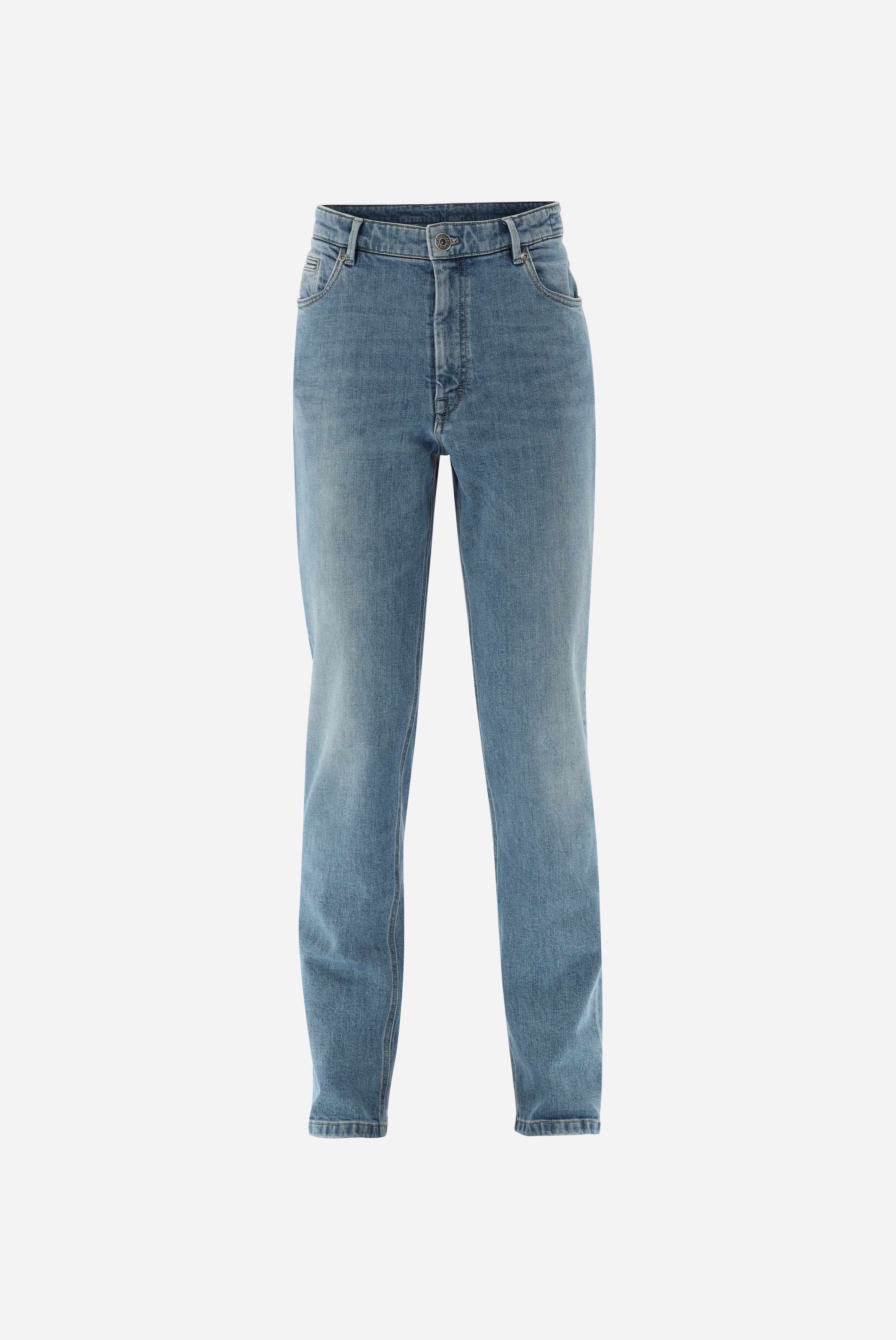 Jeans with stretch and straight leg