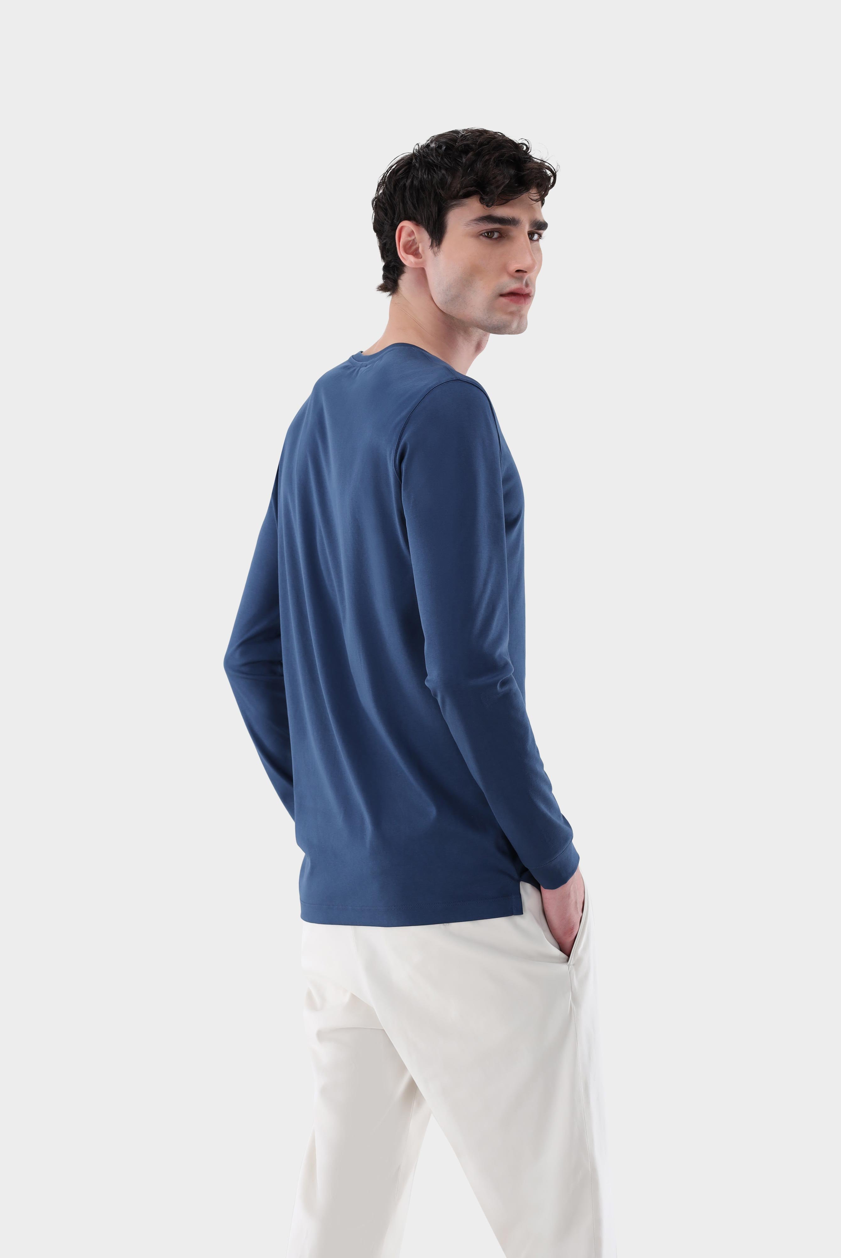 T-Shirts+Long Sleeve T-shirt Swiss Cotton+20.1718.UX.180031.780.S