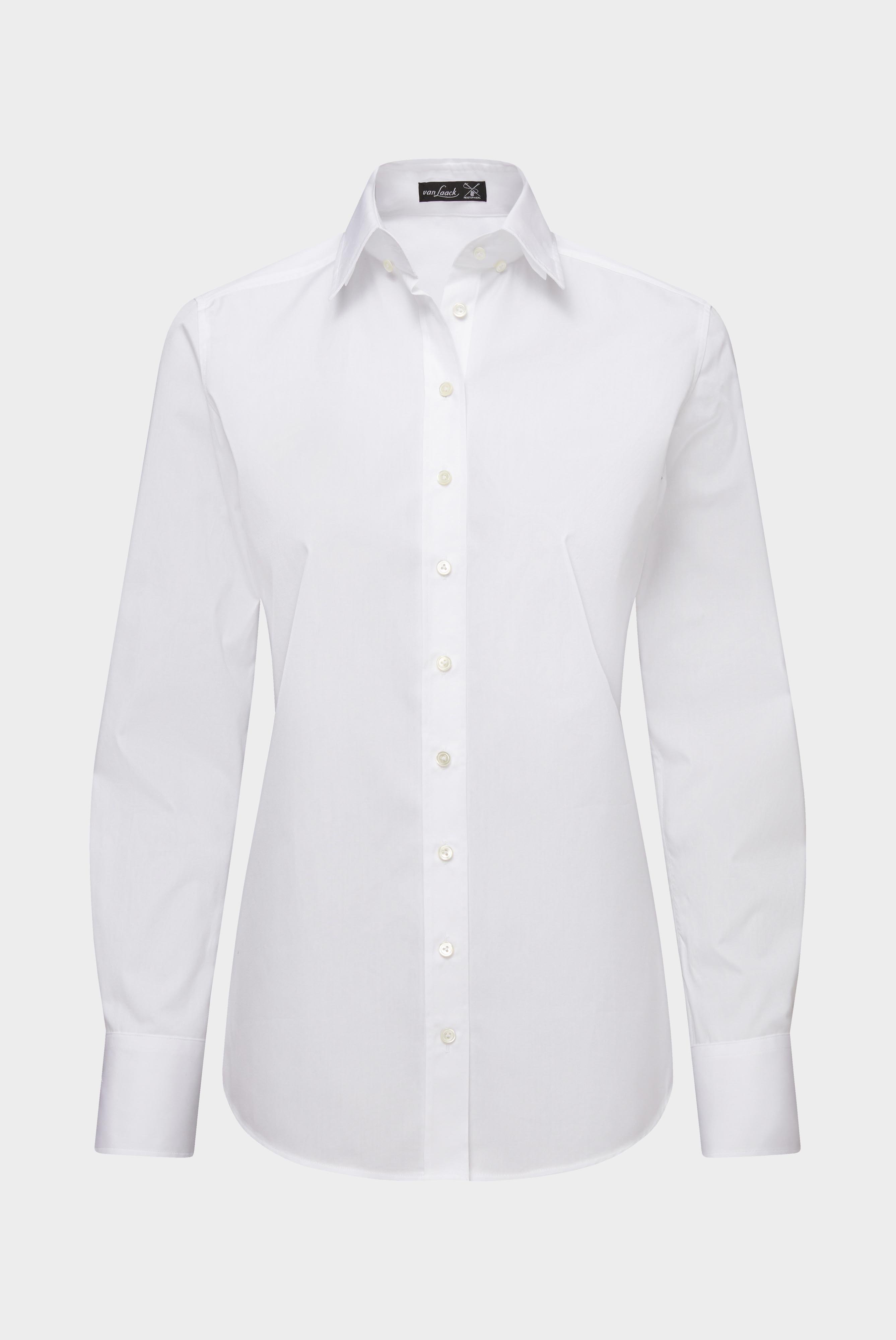 Business Blouses+Poplin Shirt Blouse with Button Down Collar+05.516T.73.130648.000.38