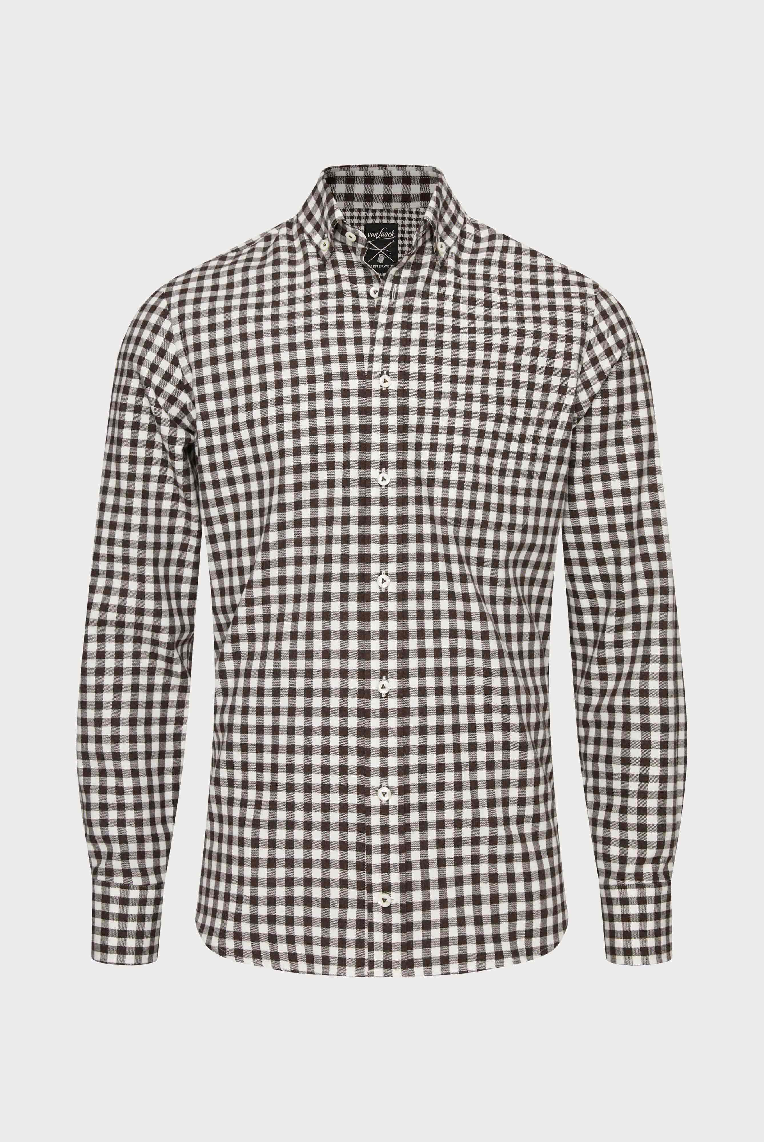 Flanellhemd kariert Tailor Fit