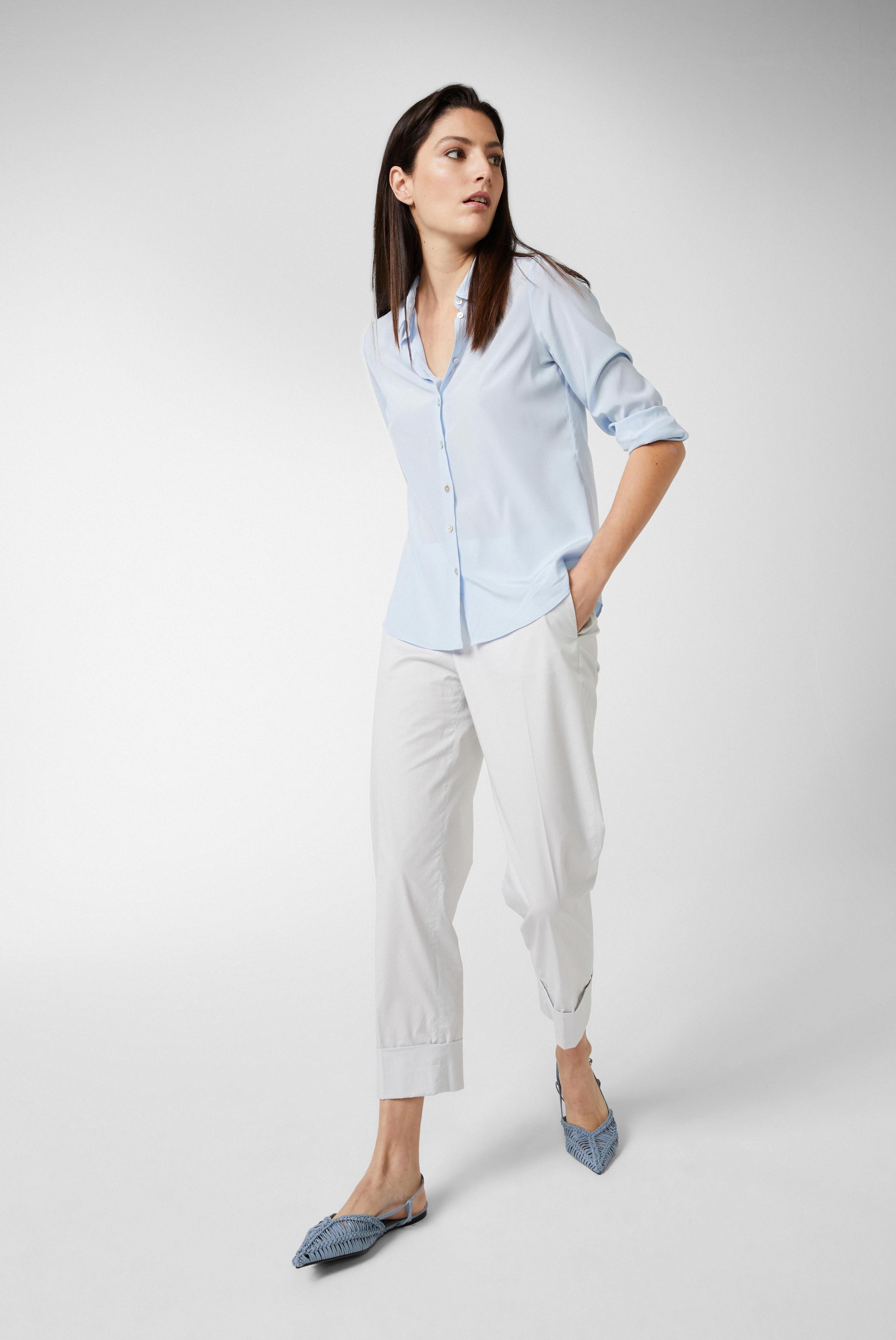 Business Blouses+Shirt with silk and stretch+05.511Z.07.155553.713.44