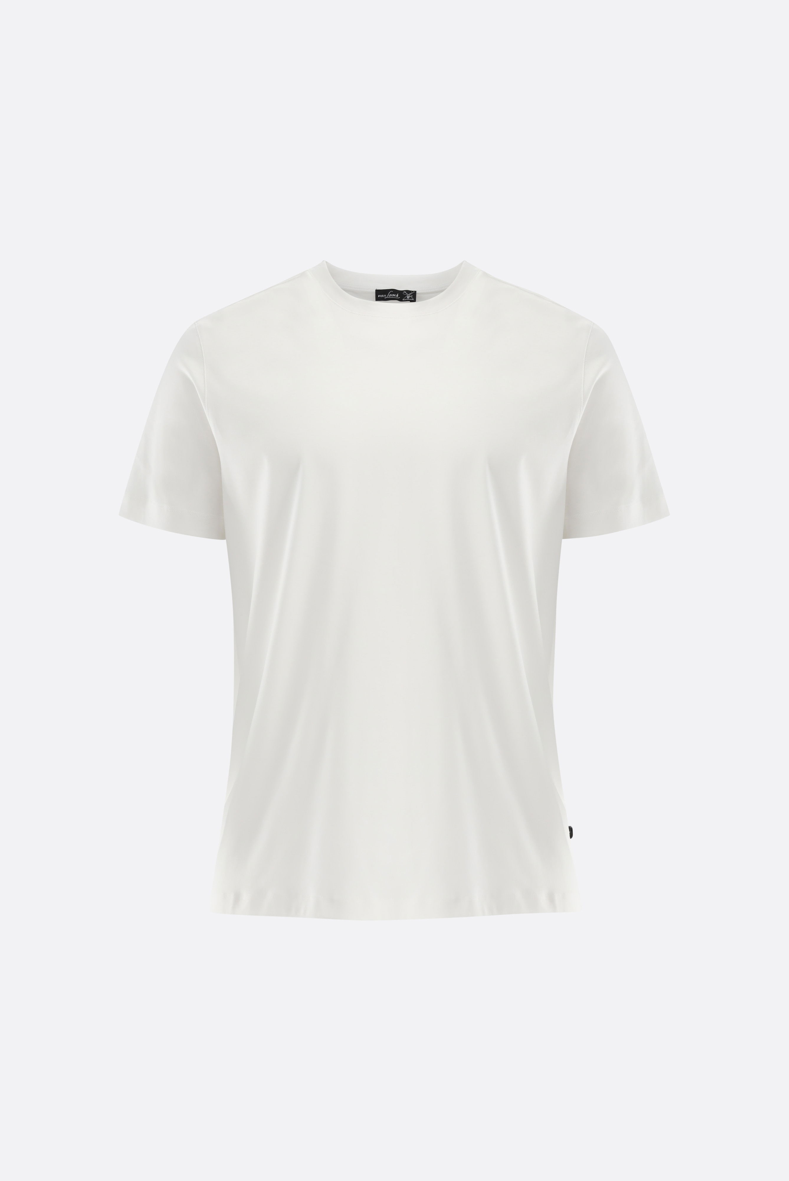 T-Shirt aus Schweizer Baumwolle mit Rundhals Regular Fit