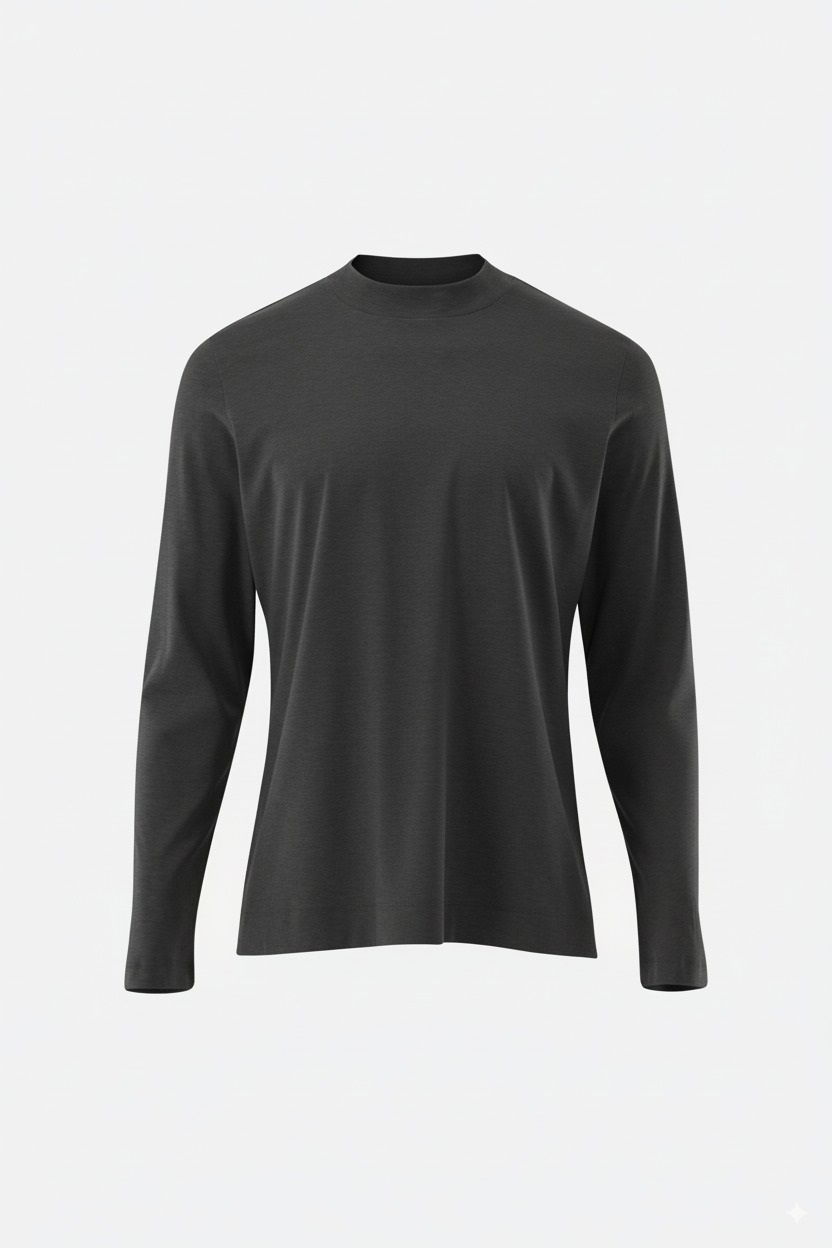 Stehkragenshirt aus Swiss Cotton günstig online kaufen