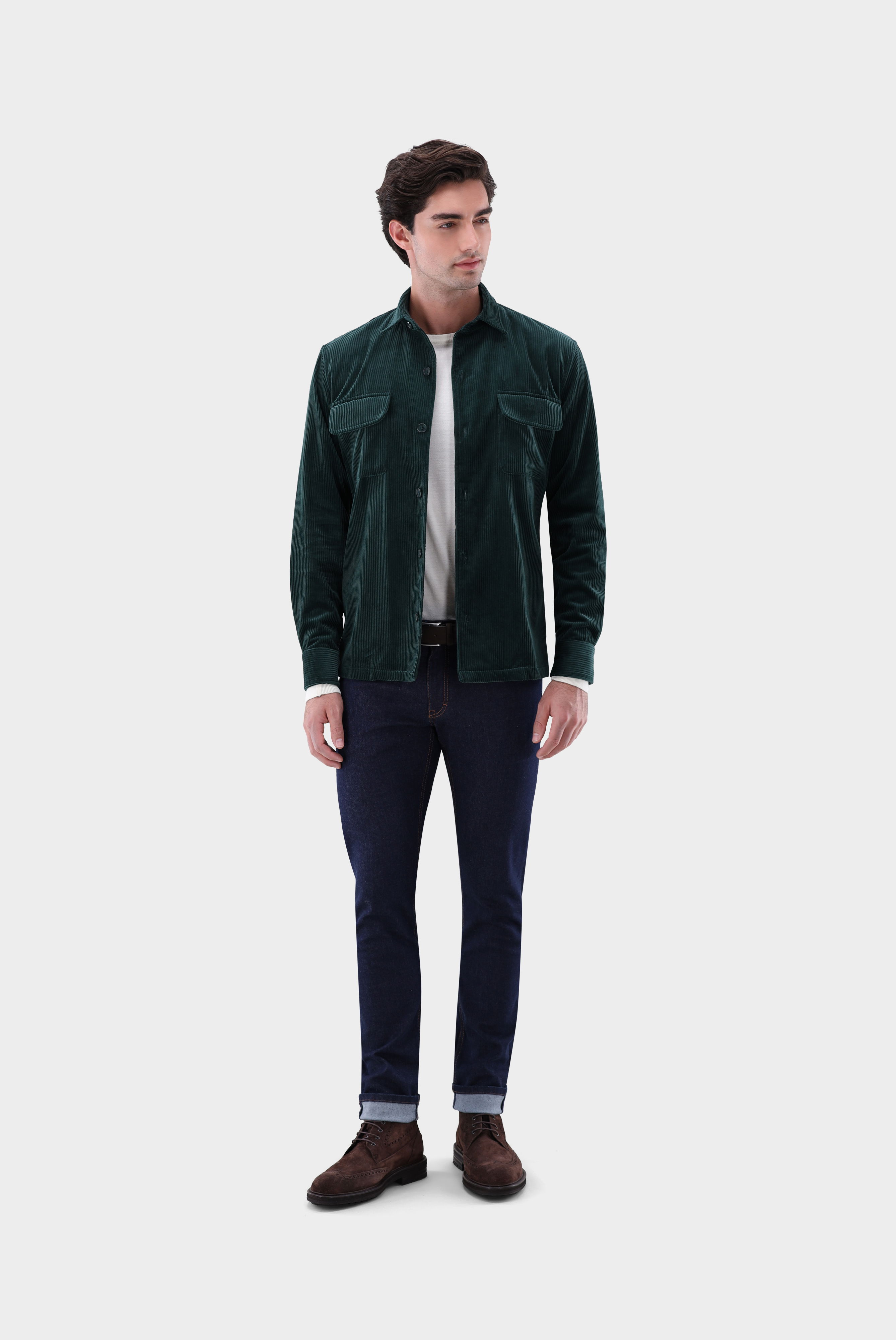 Overshirt aus weichem Breitcord günstig online kaufen