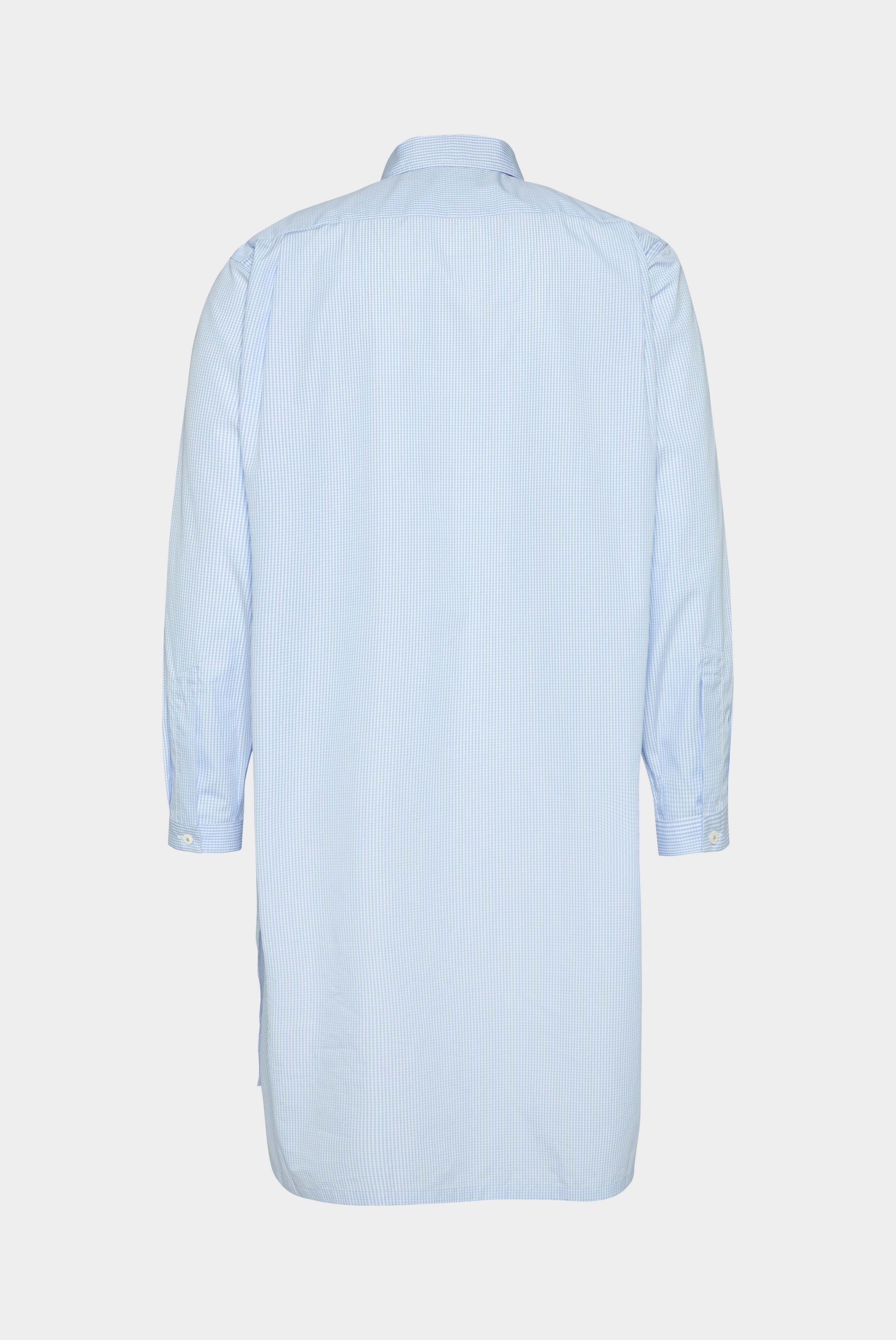 Pyjamas+Checked Poplin Nightgown+91.1169.UC.141787.720.46