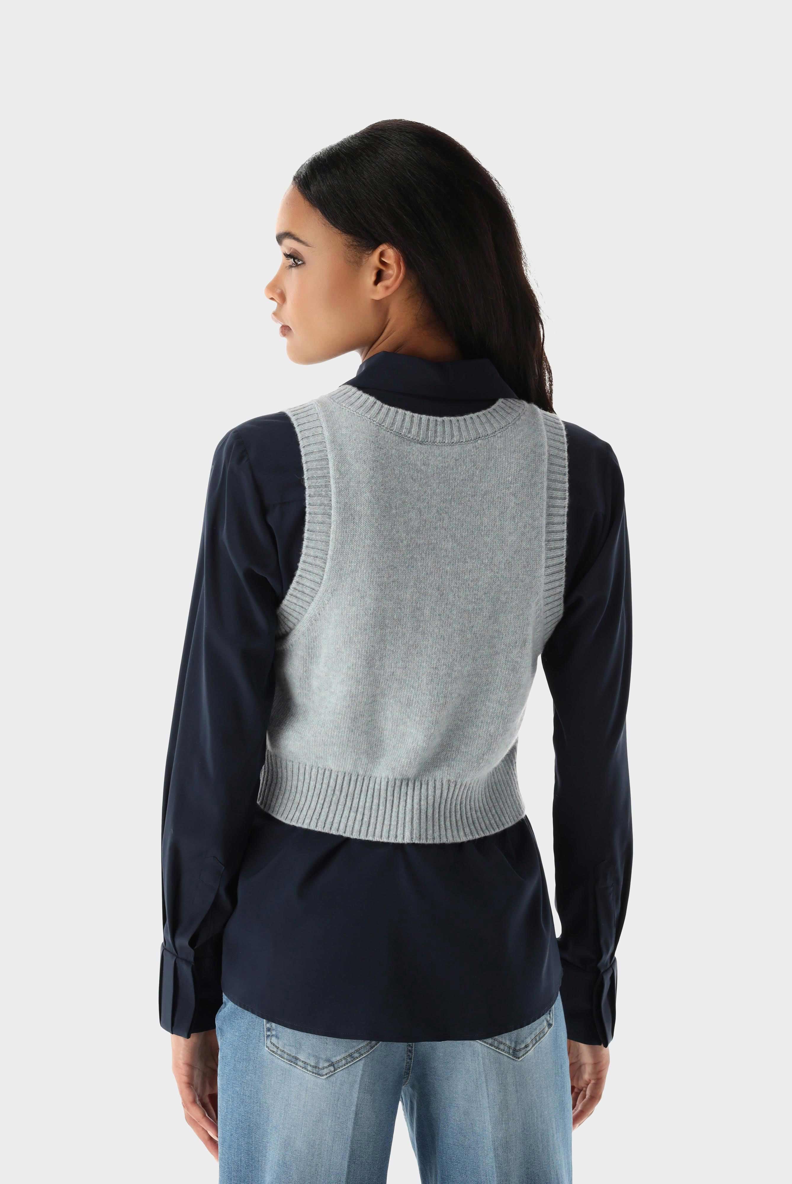 Sweaters & Cardigans+Cropped Slipover with Cashmere+09.9992..S00245.710.XS