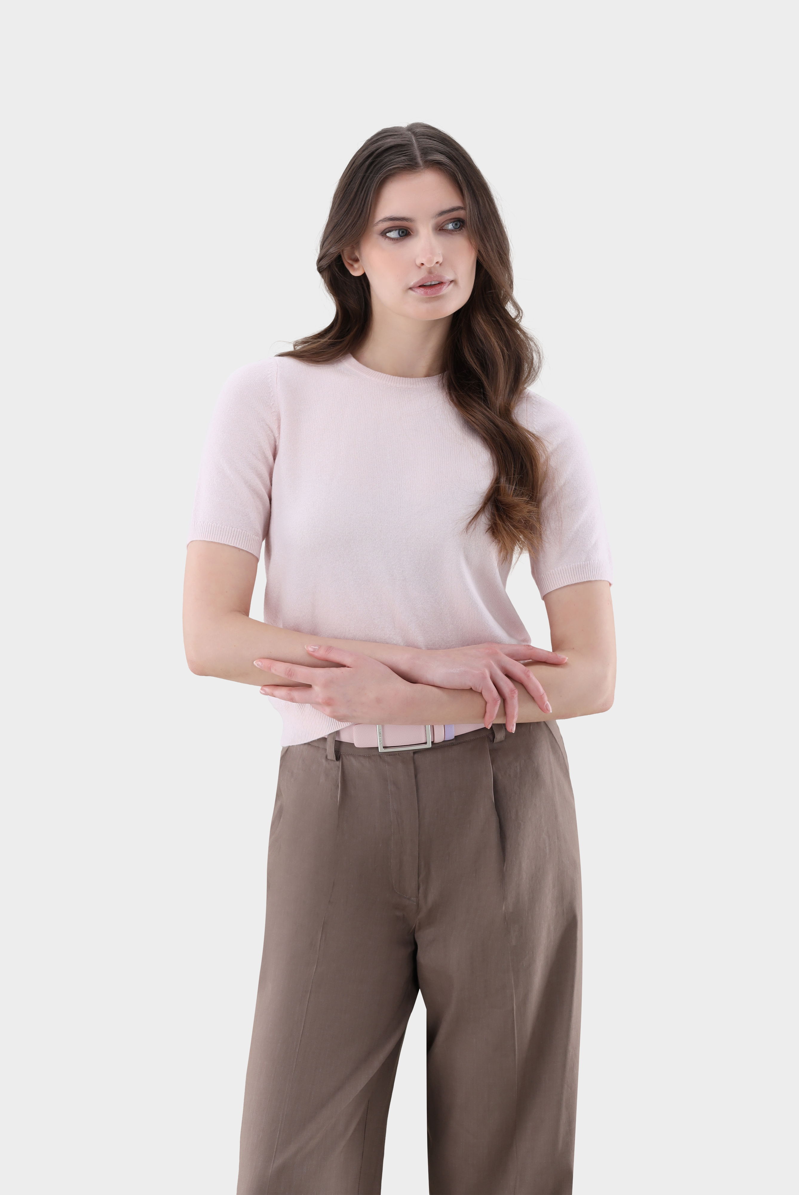 T-Shirt gestrickt aus Kaschmir