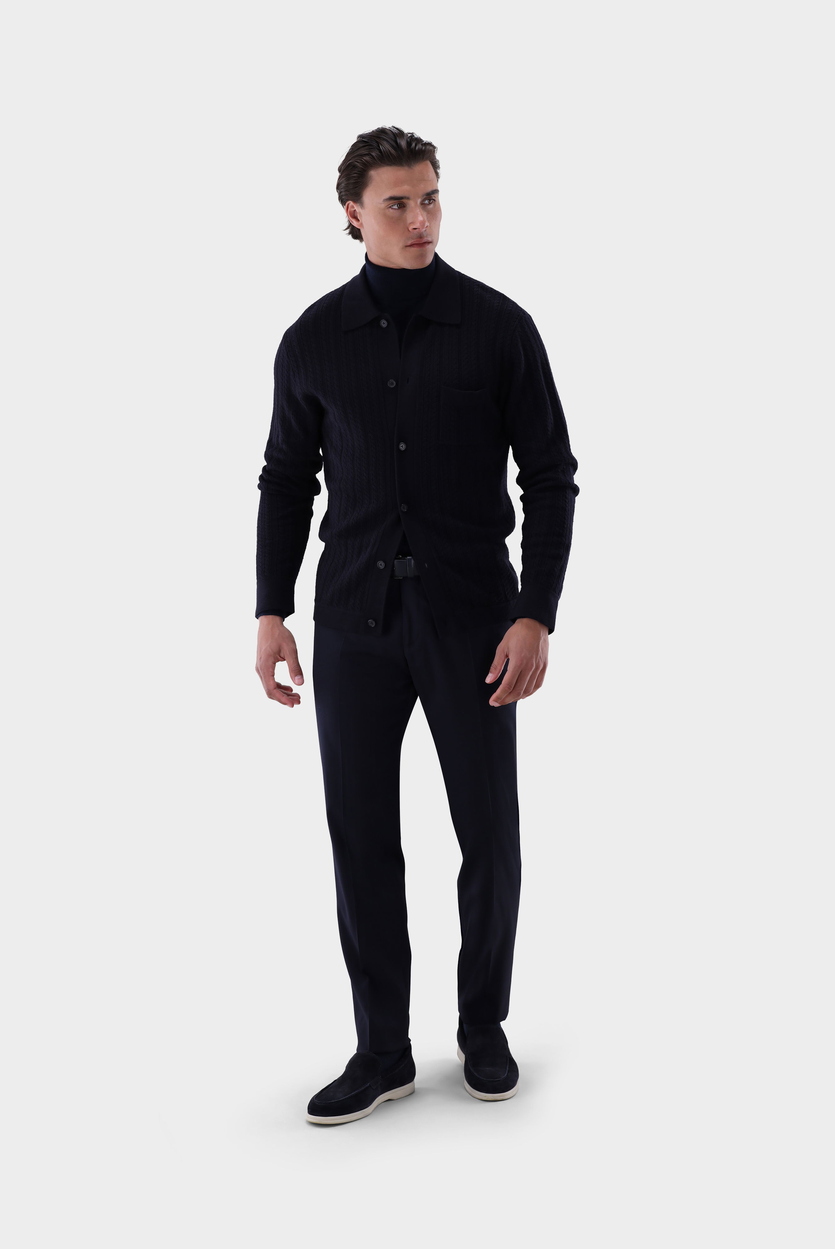 Hemdjacke gestrickt mit Zopfmuster günstig online kaufen