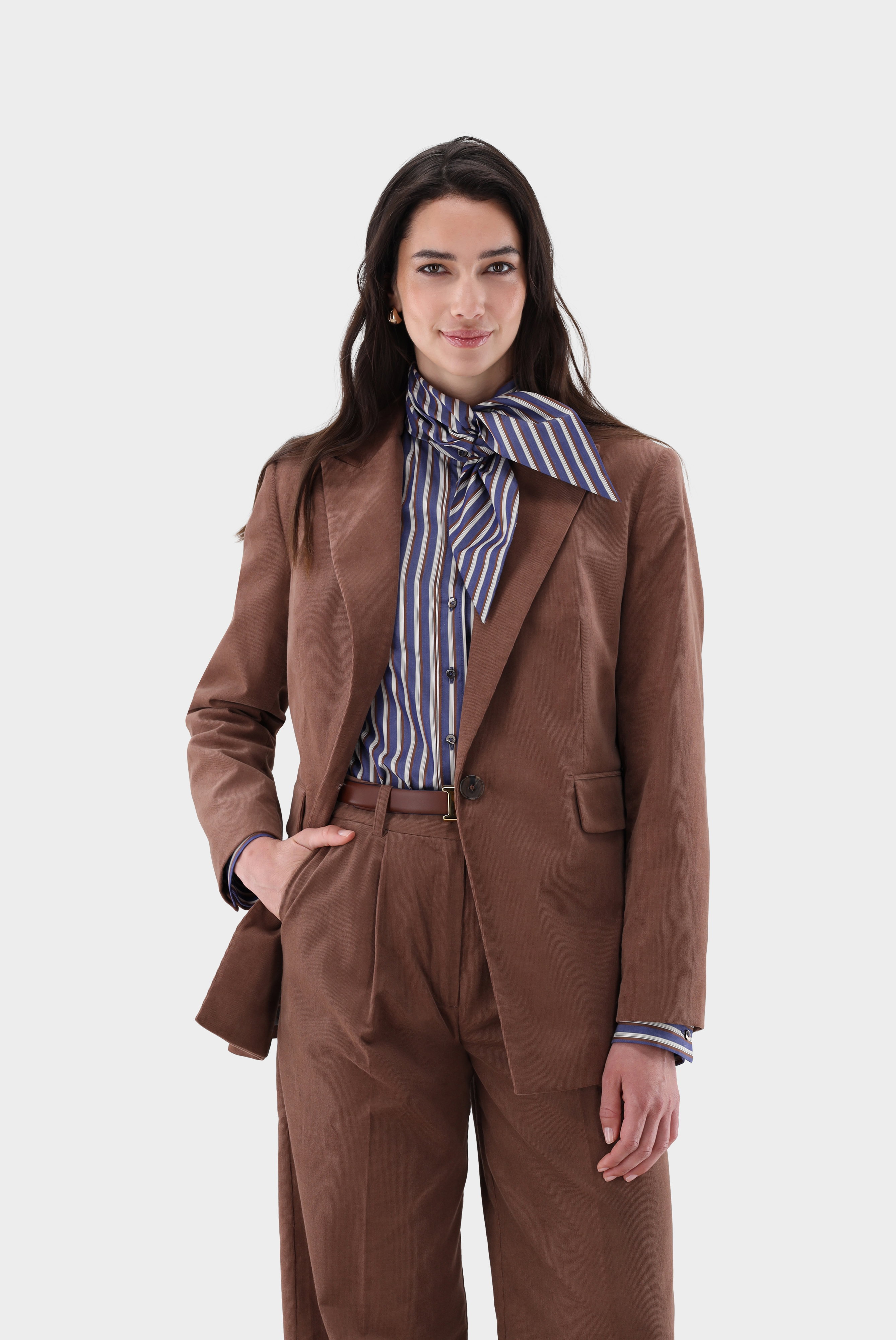 Blazer in fine corduroy