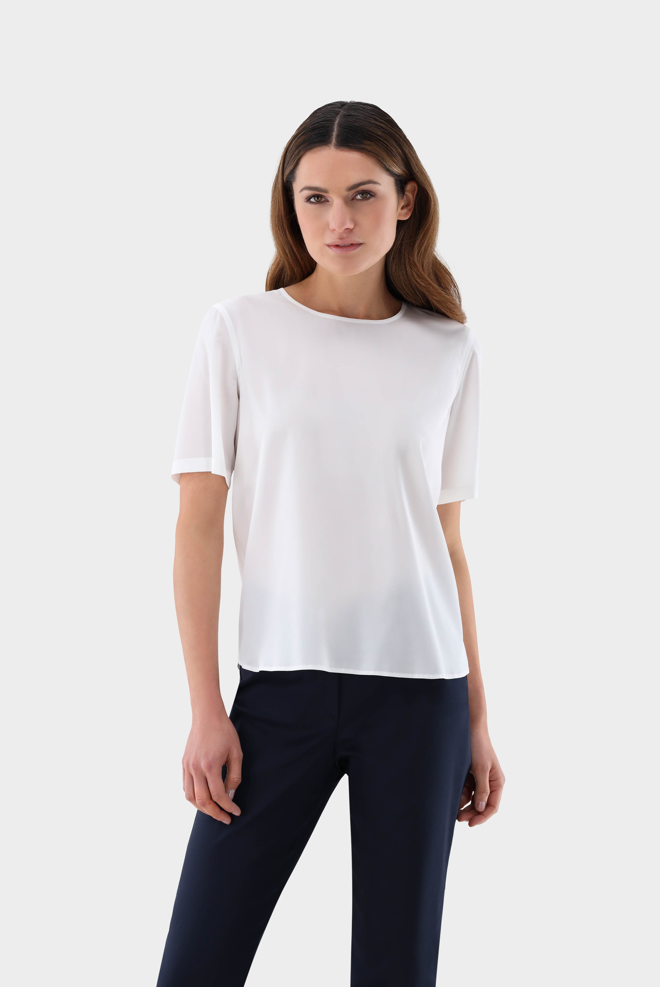 Casual Blouses+Short sleeveshirt in silk+05.529O..Z20093.100.36