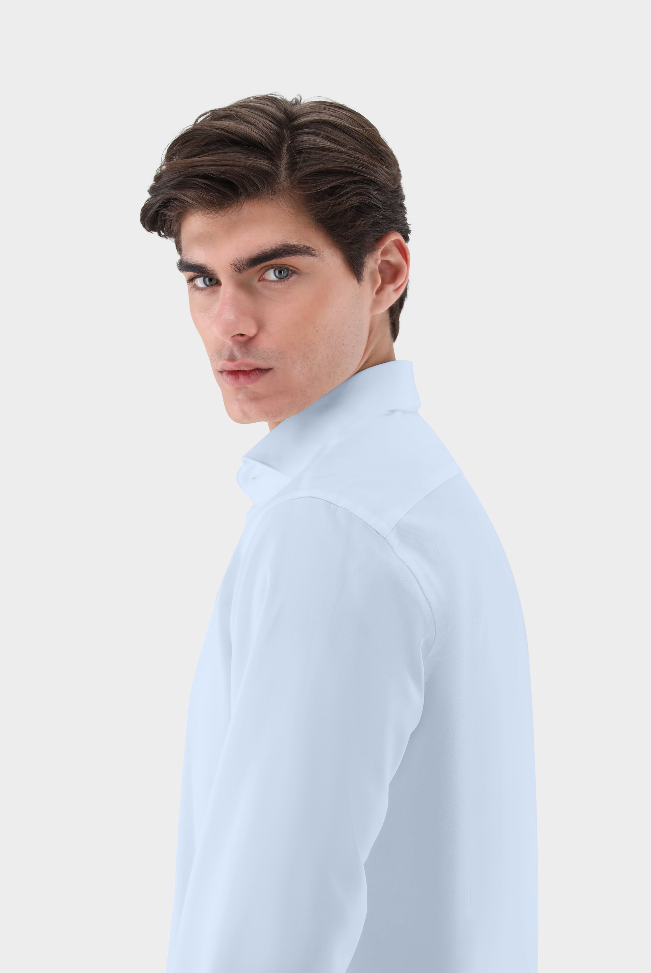 Business Hemden+Hemd mit Strukturmuster in Sartoriale Verarbeitung Tailor Fit+20.2502.NV.151209.730.38