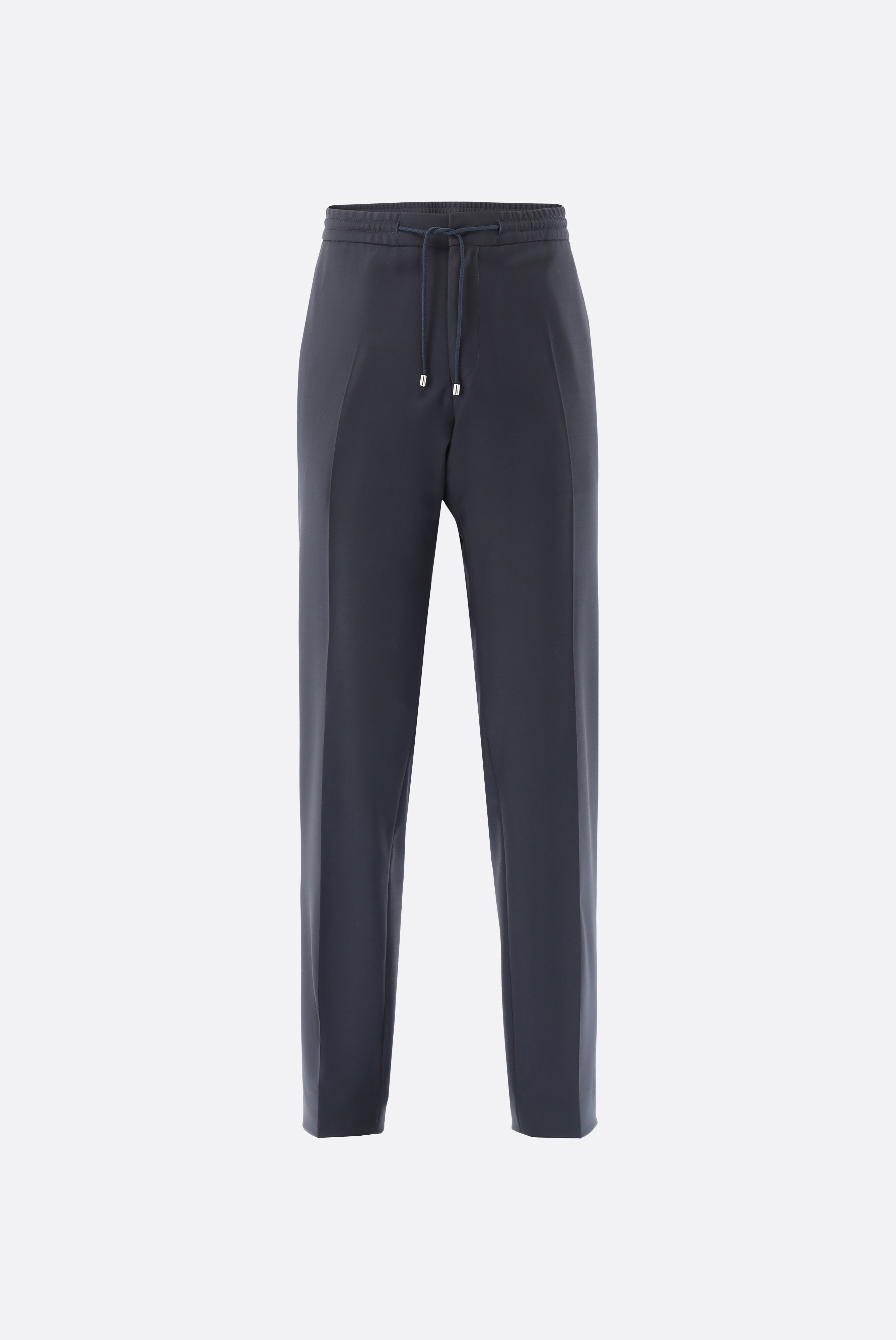 Hose aus Wolle mit Tunnelzug und Slim Leg