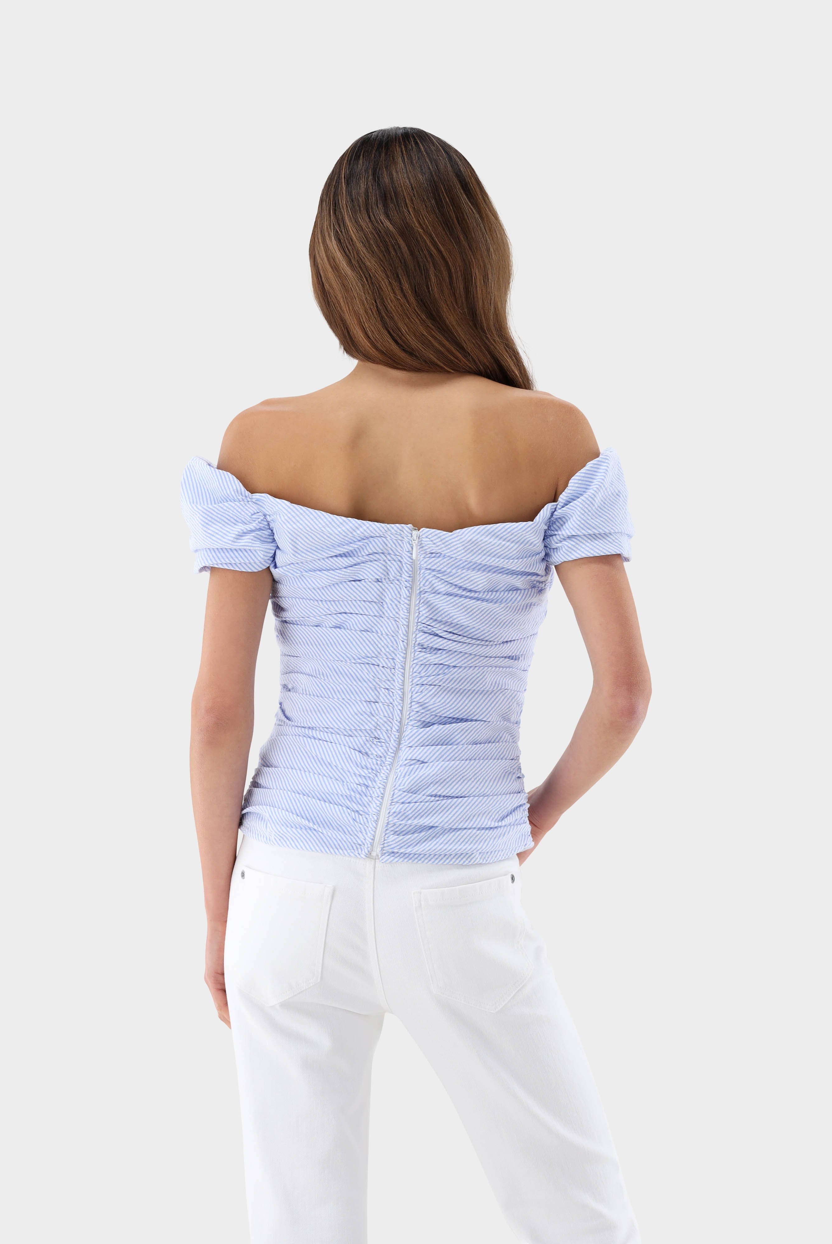 Casual Blouses+Bodice with Stripe Pattern+05.5288.18.151054.720.32