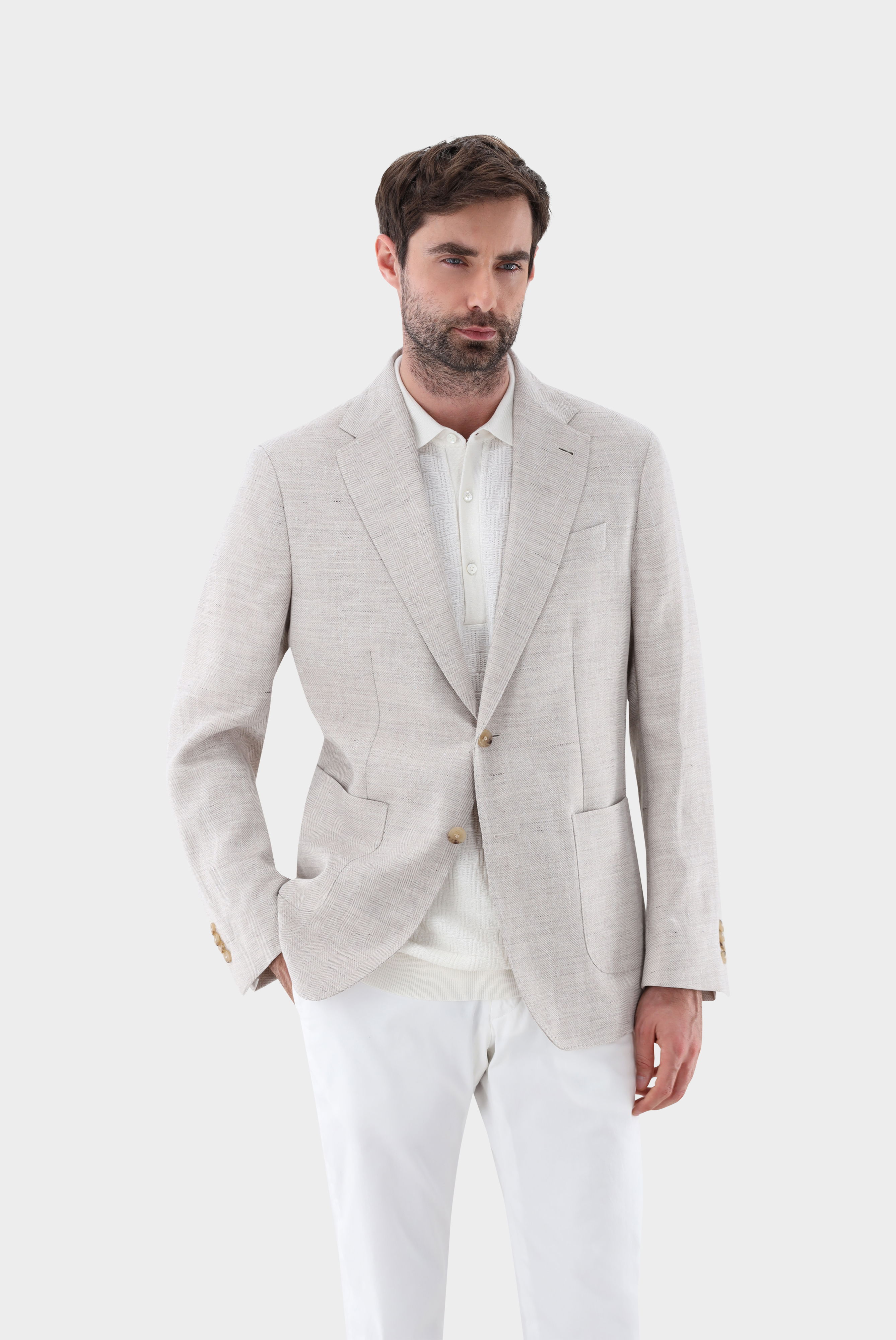 Sakko ungefüttert mit Leinen