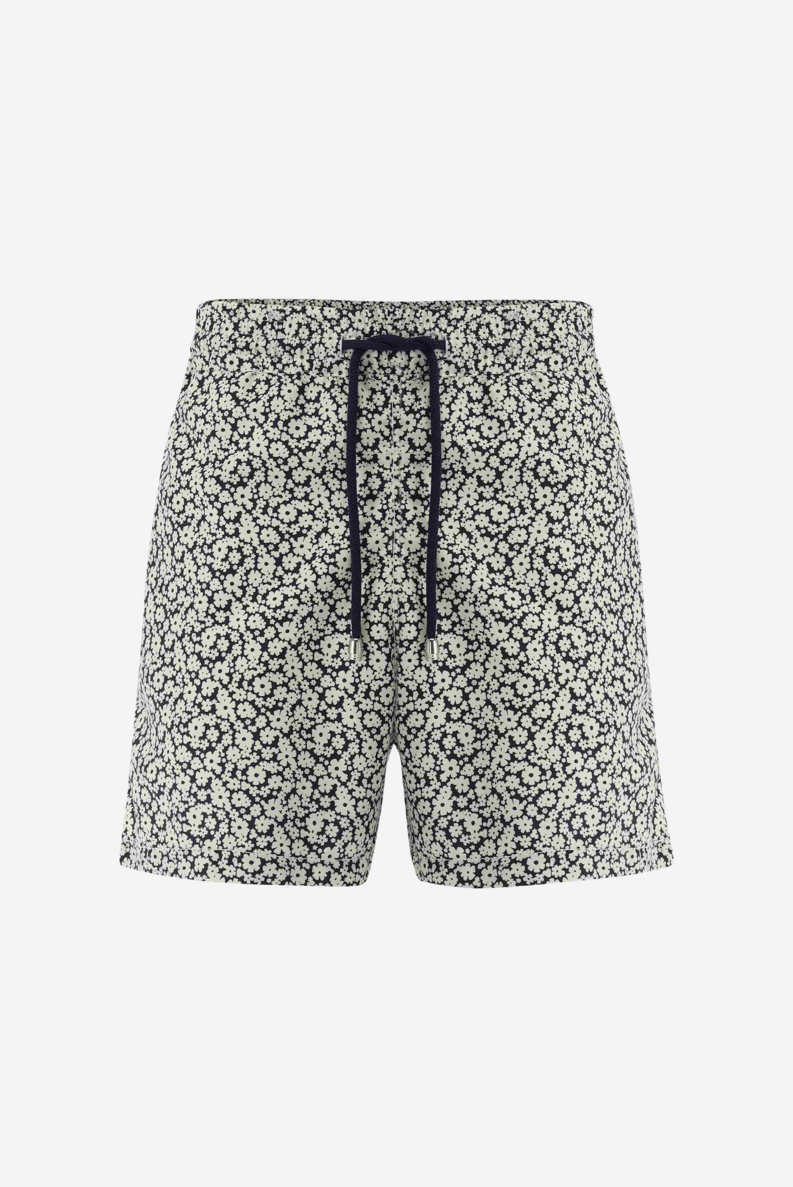 Badehose mit Blumenmuster