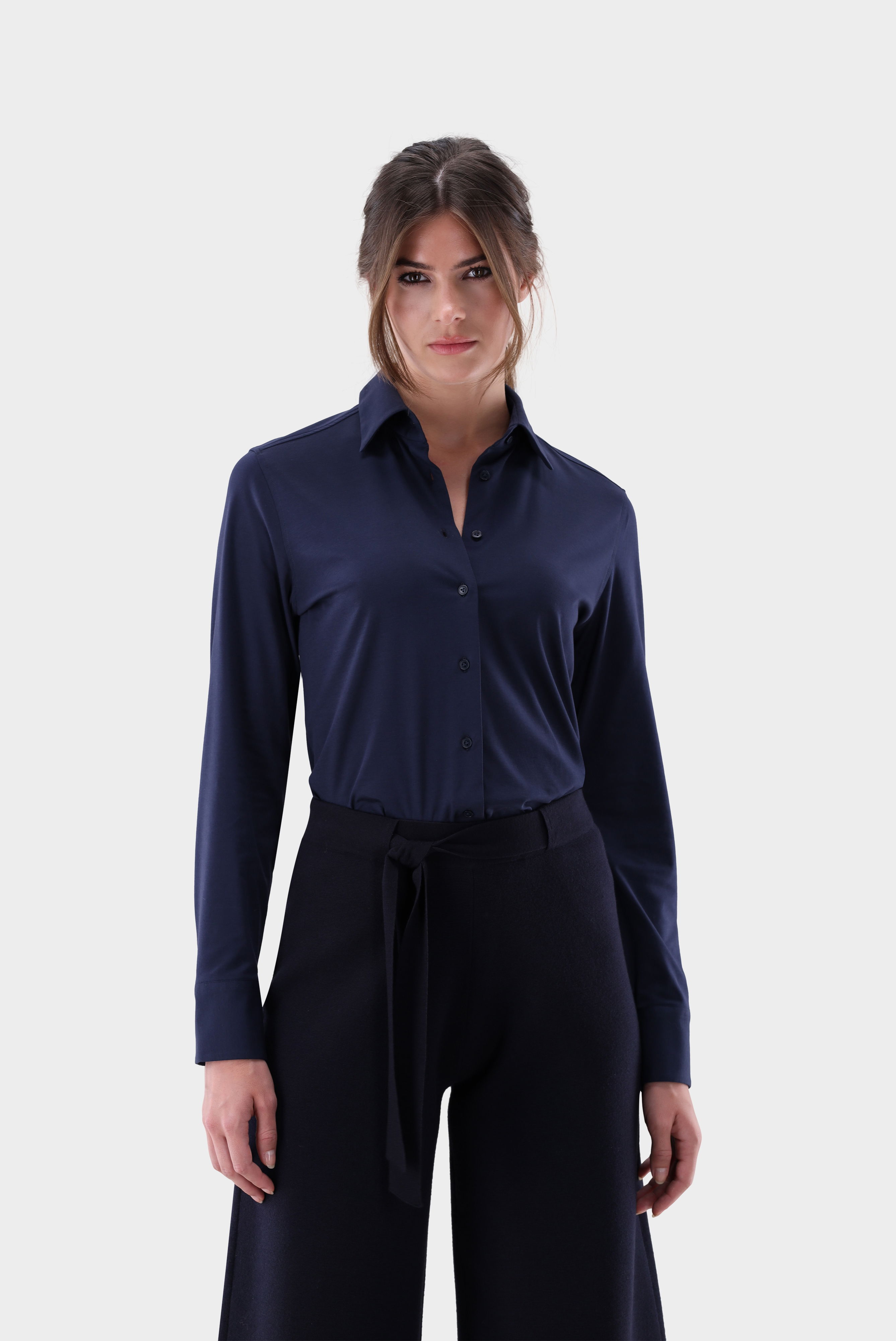 Bluse tailliert mit 4-Wege Stretch