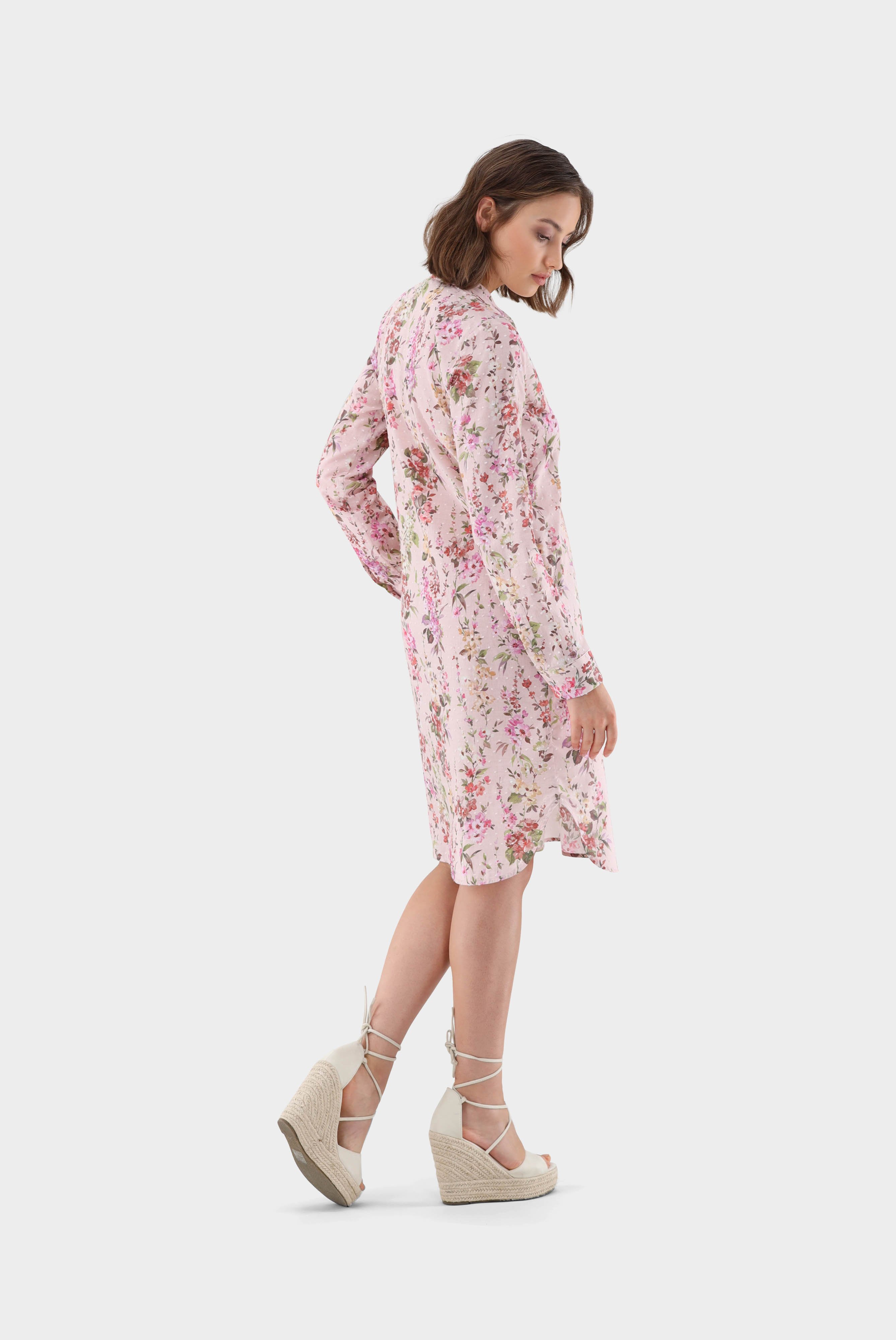 Dresses & Skirts+Knee-length slip dress with floral print+05.657K.70.170154.515.32
