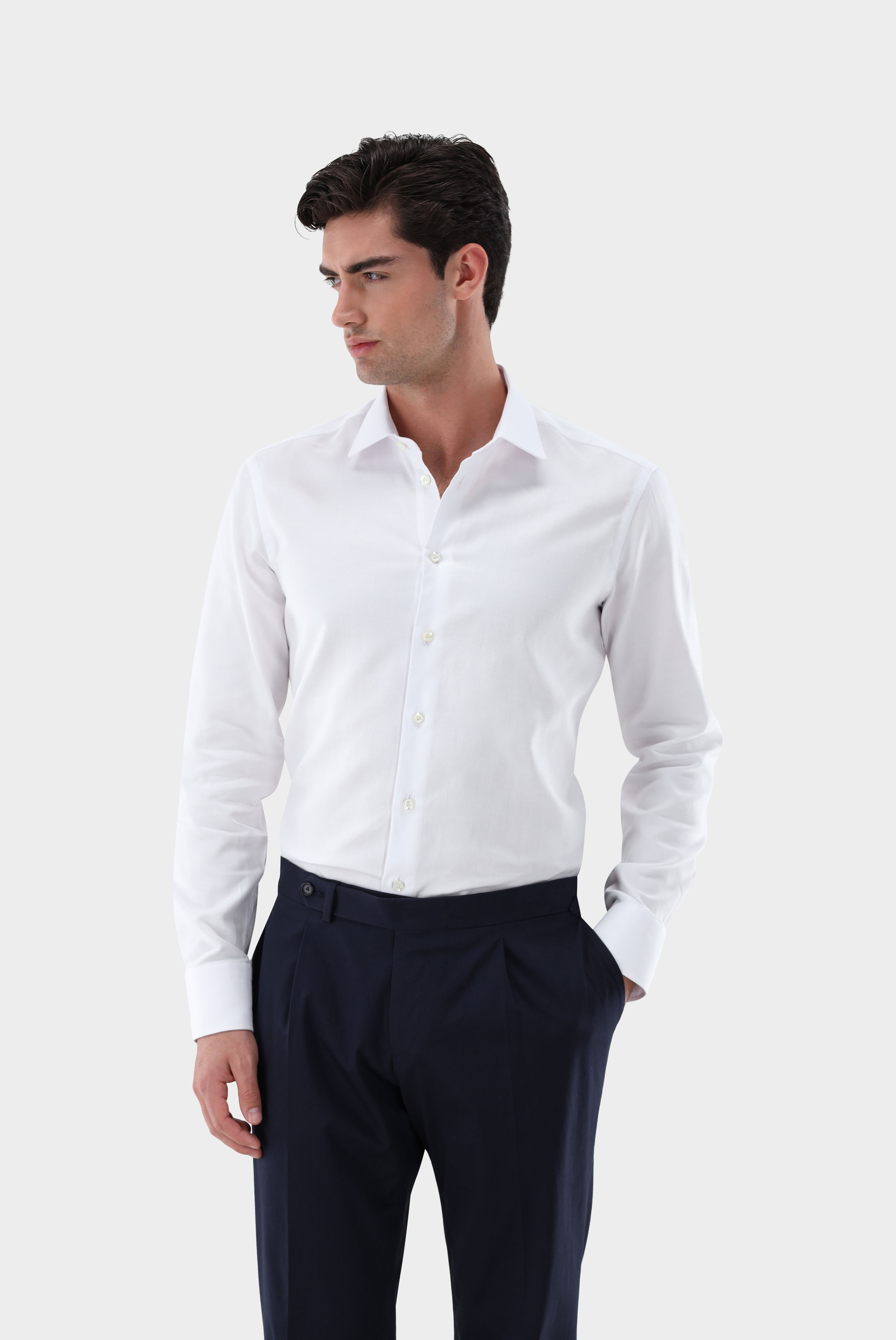 Dobby Business Shirt with Texture Tailor Fit