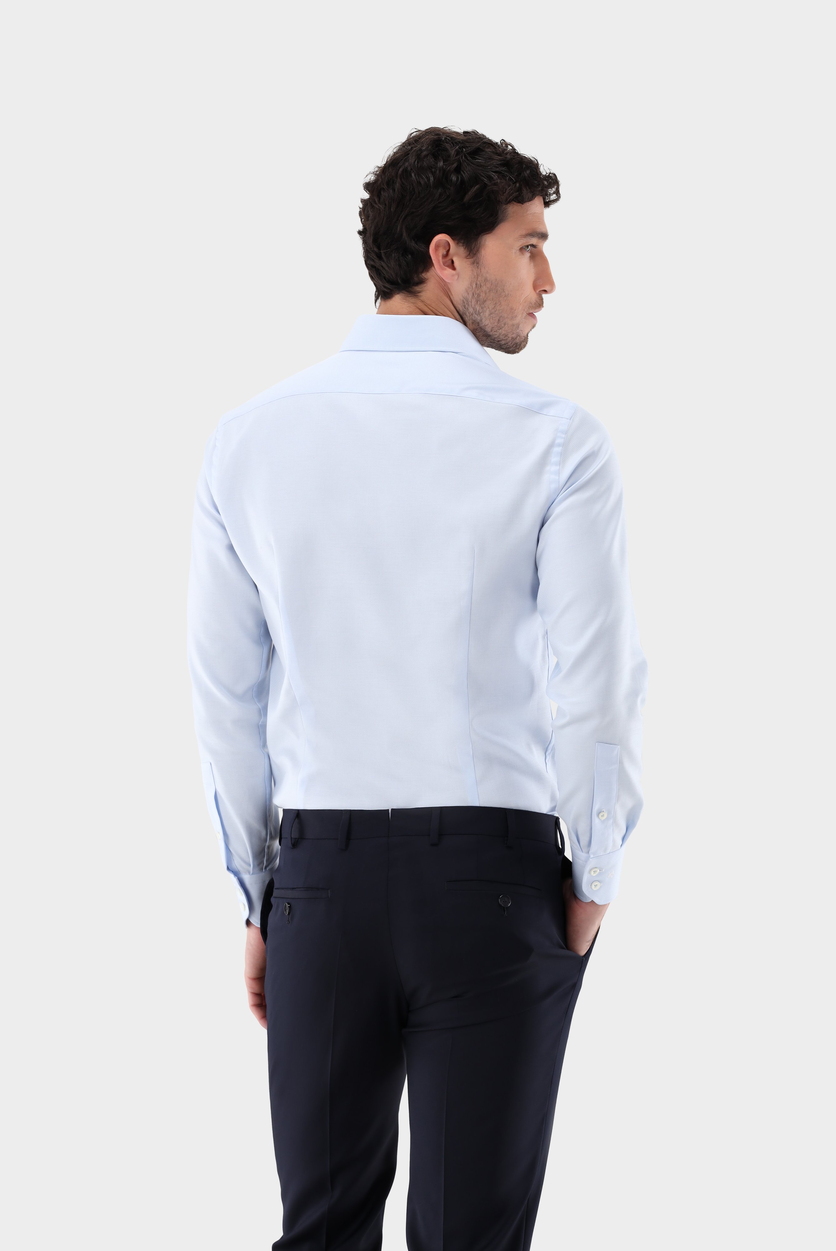 Business Hemden+Twill Hemd mit Struktur Tailor Fit+20.2020.AV.161265.710.44