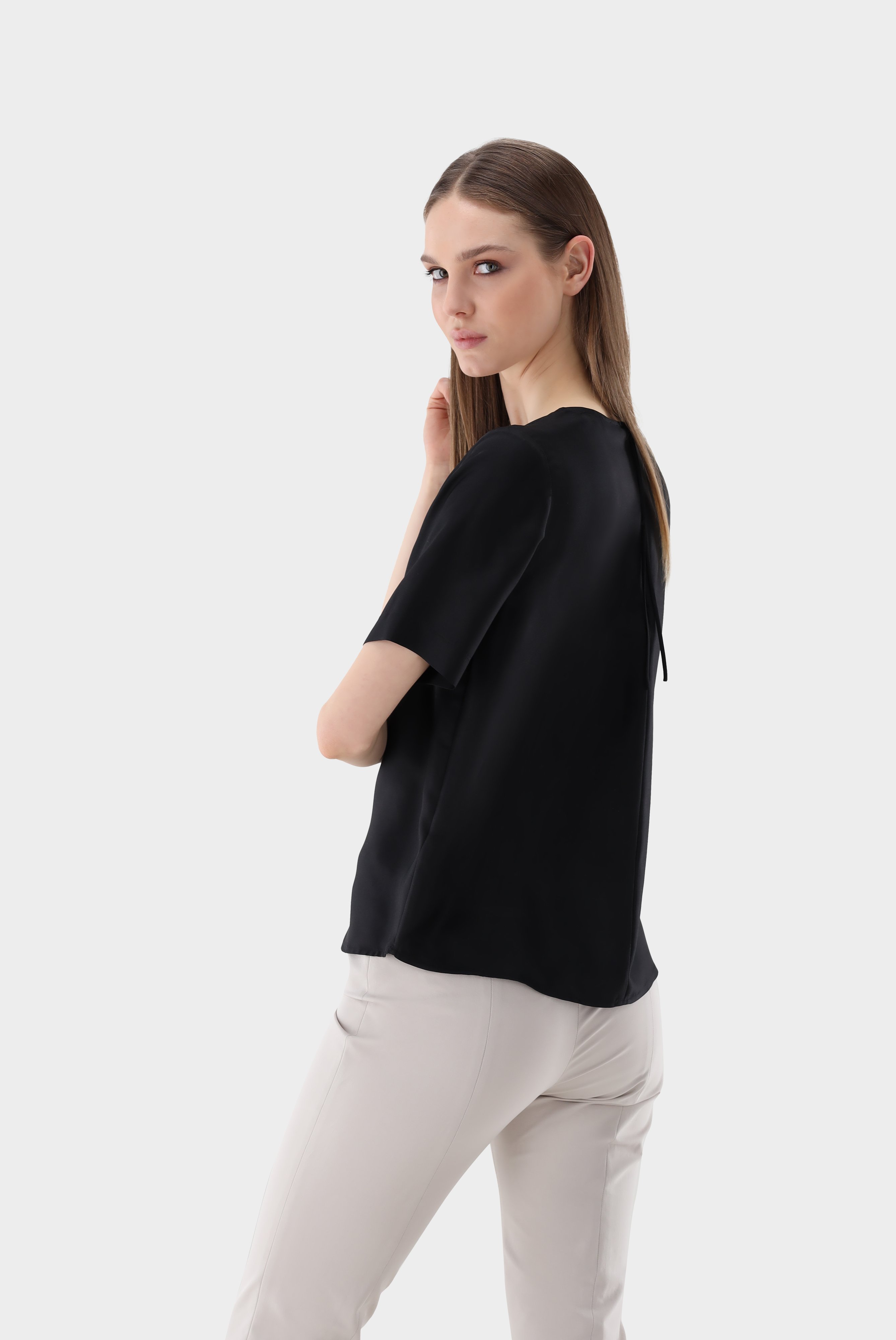 Casual Blouses+Short sleeveshirt in silk+05.529O..Z20093.099.34