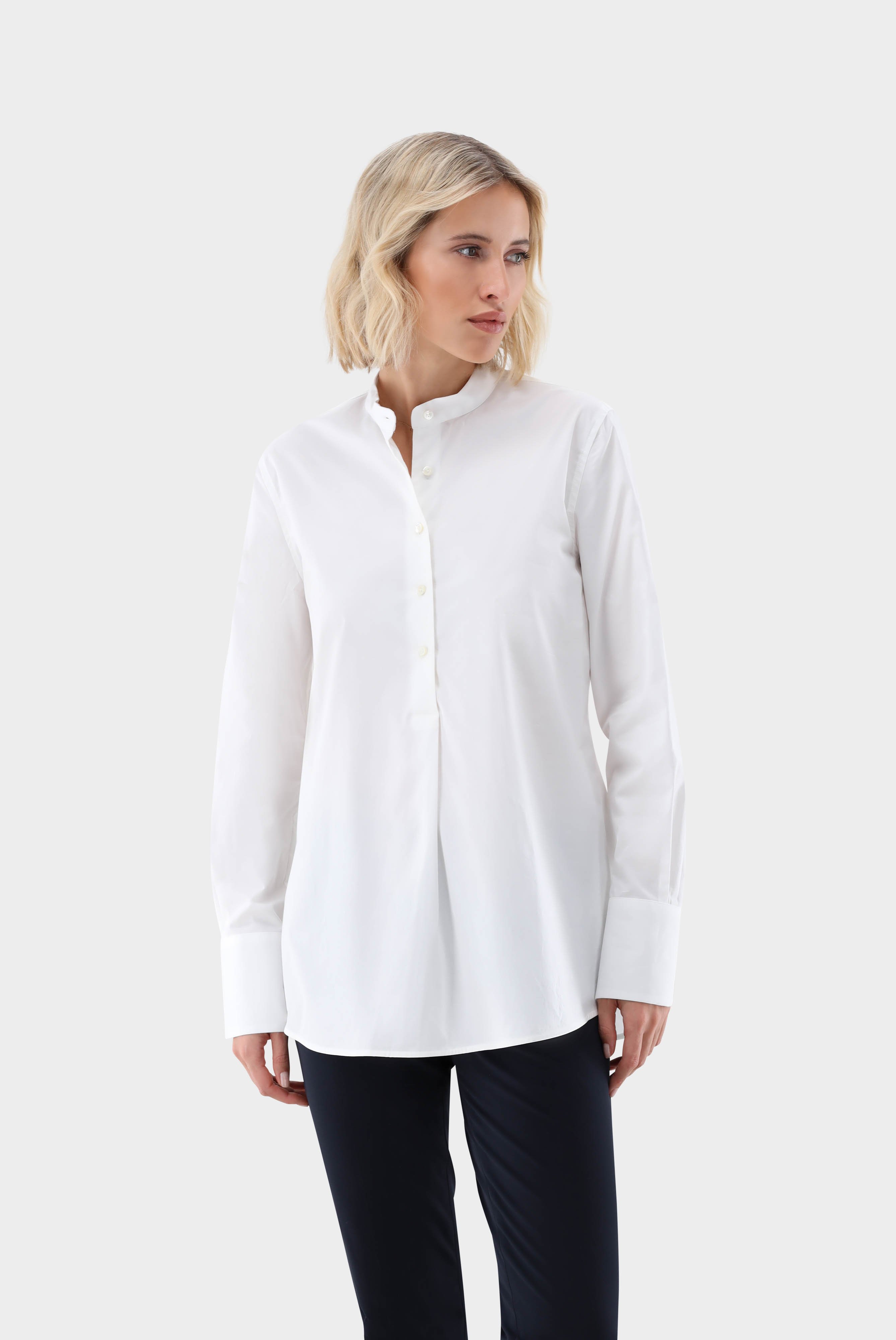 Stand-Up Collar Blouse