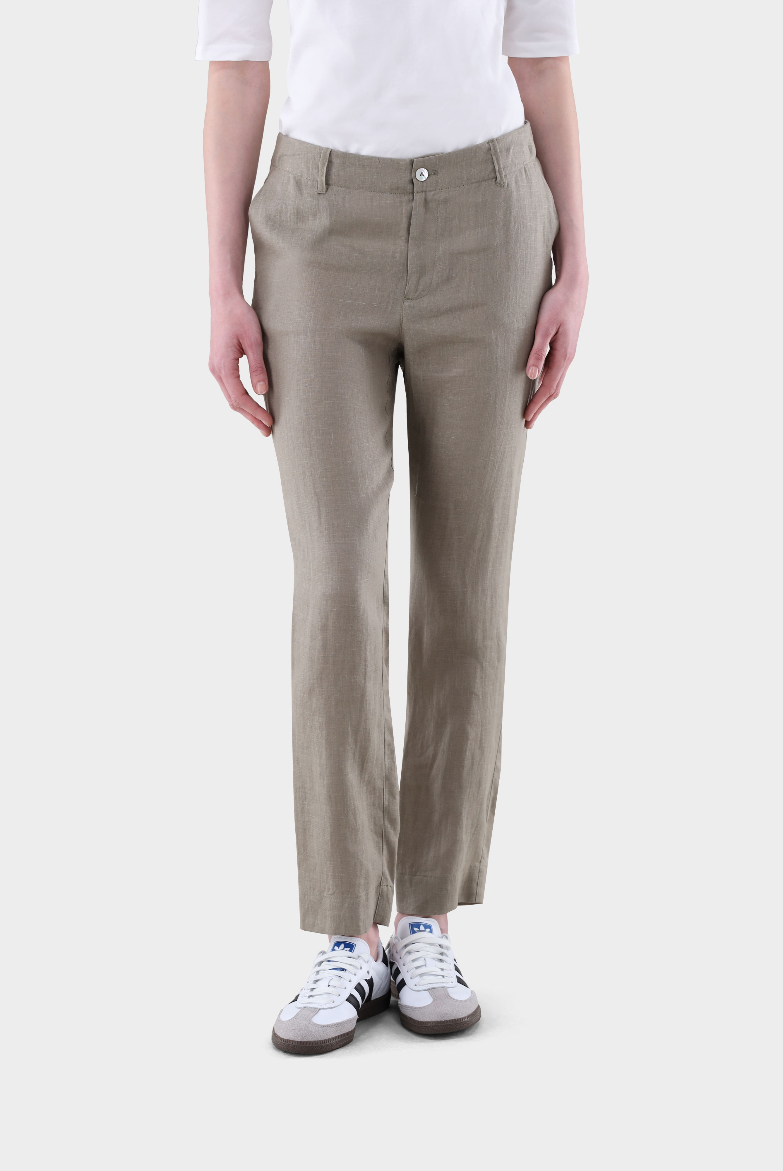 Hose mit mittelhohem Bund und Stretch