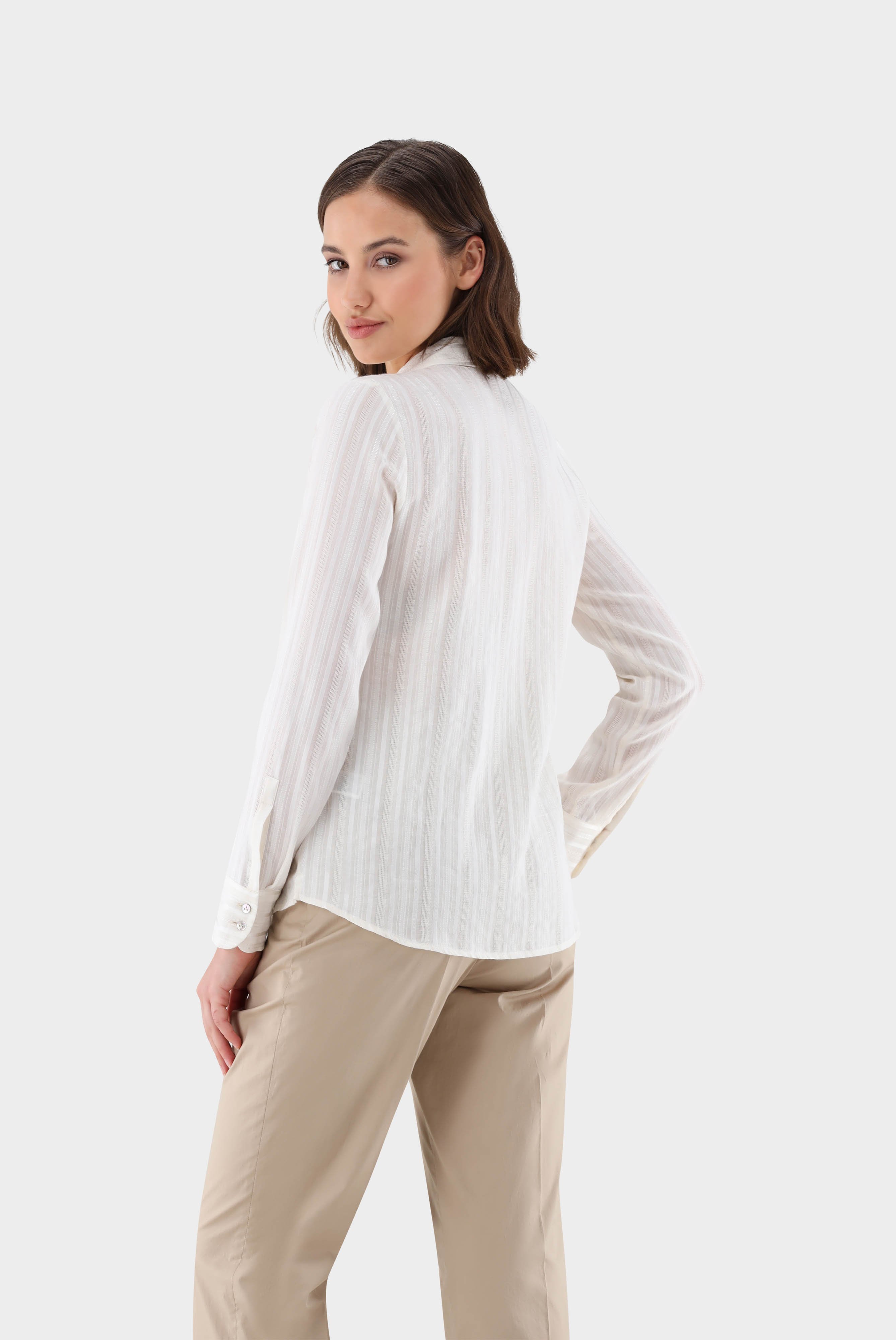 Casual Blouses+Fitted shirt with tone-on-tone stripes+05.511Z.07.151672.100.36