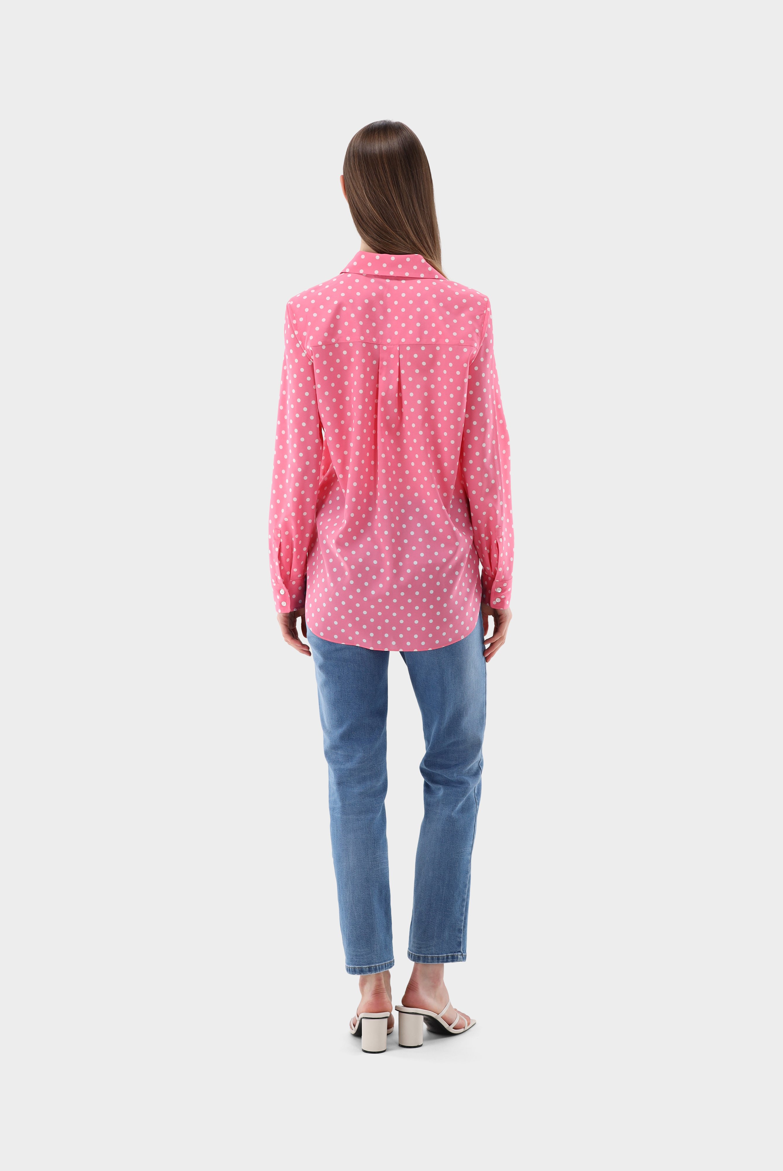 Casual Blouses+Shirt Blouse with Dot Print+05.527O.74.Z20092.535.34