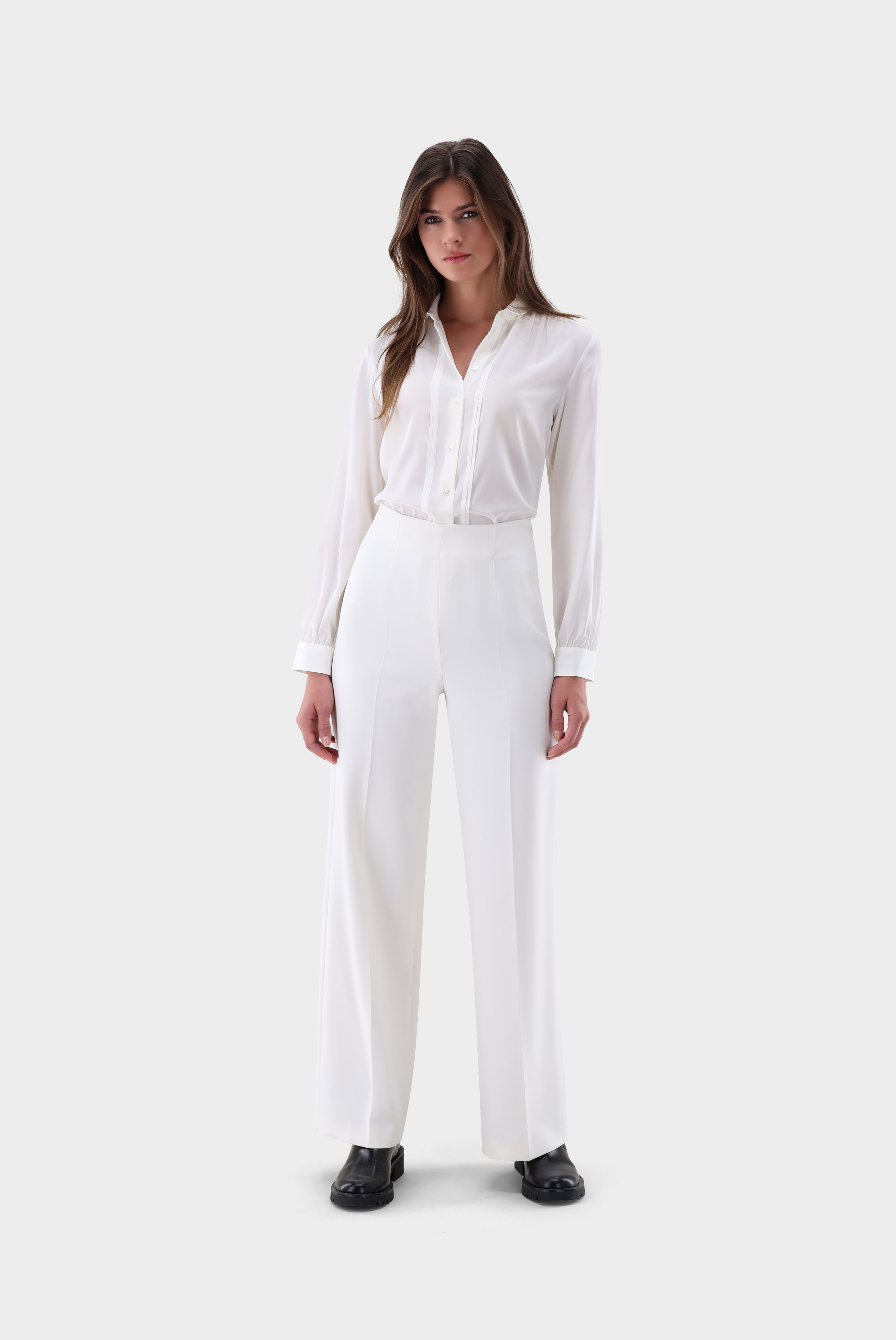 Bluse aus Seide mit Raffungen günstig online kaufen