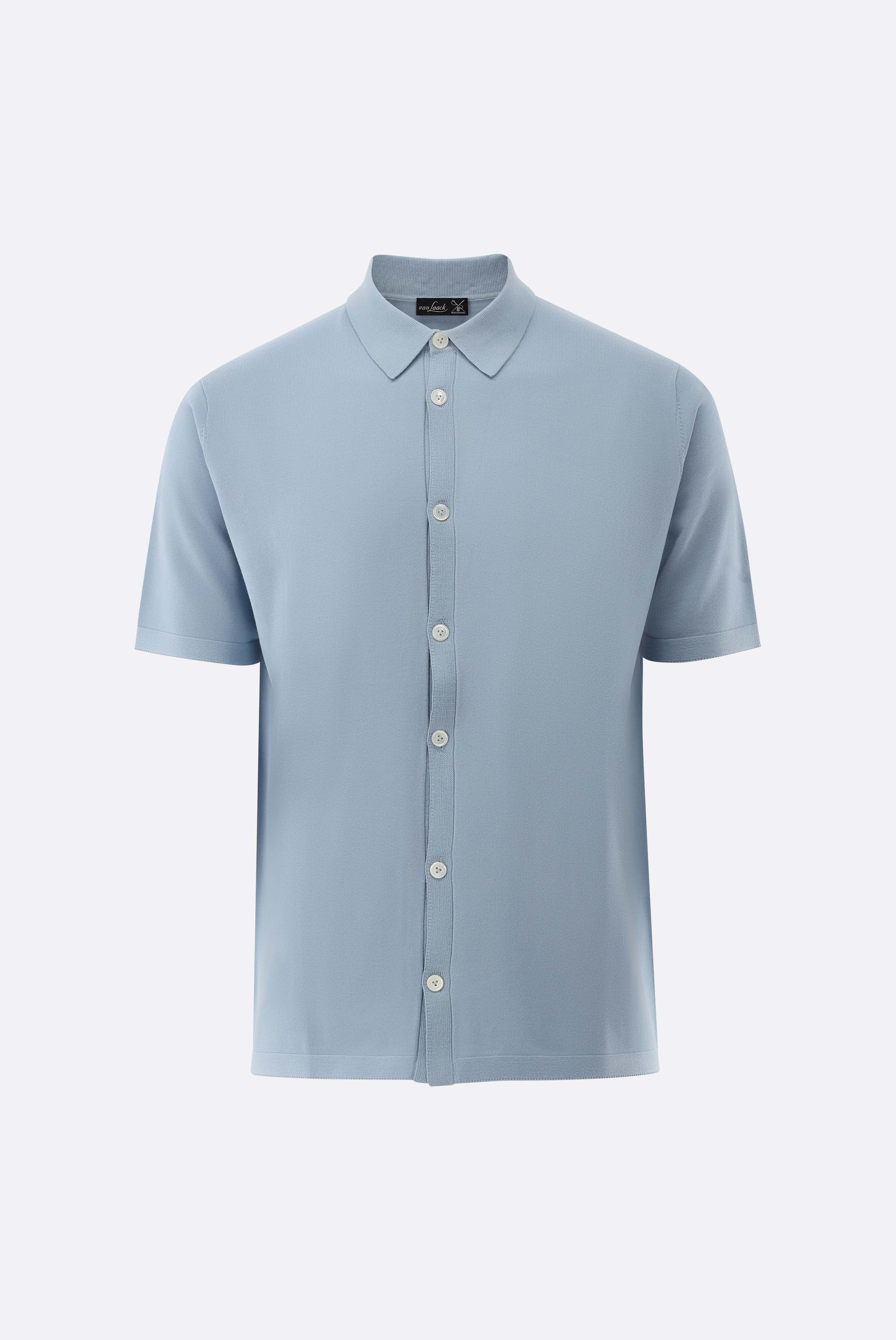 Knit Shirt with short sleeves in Air Cotton