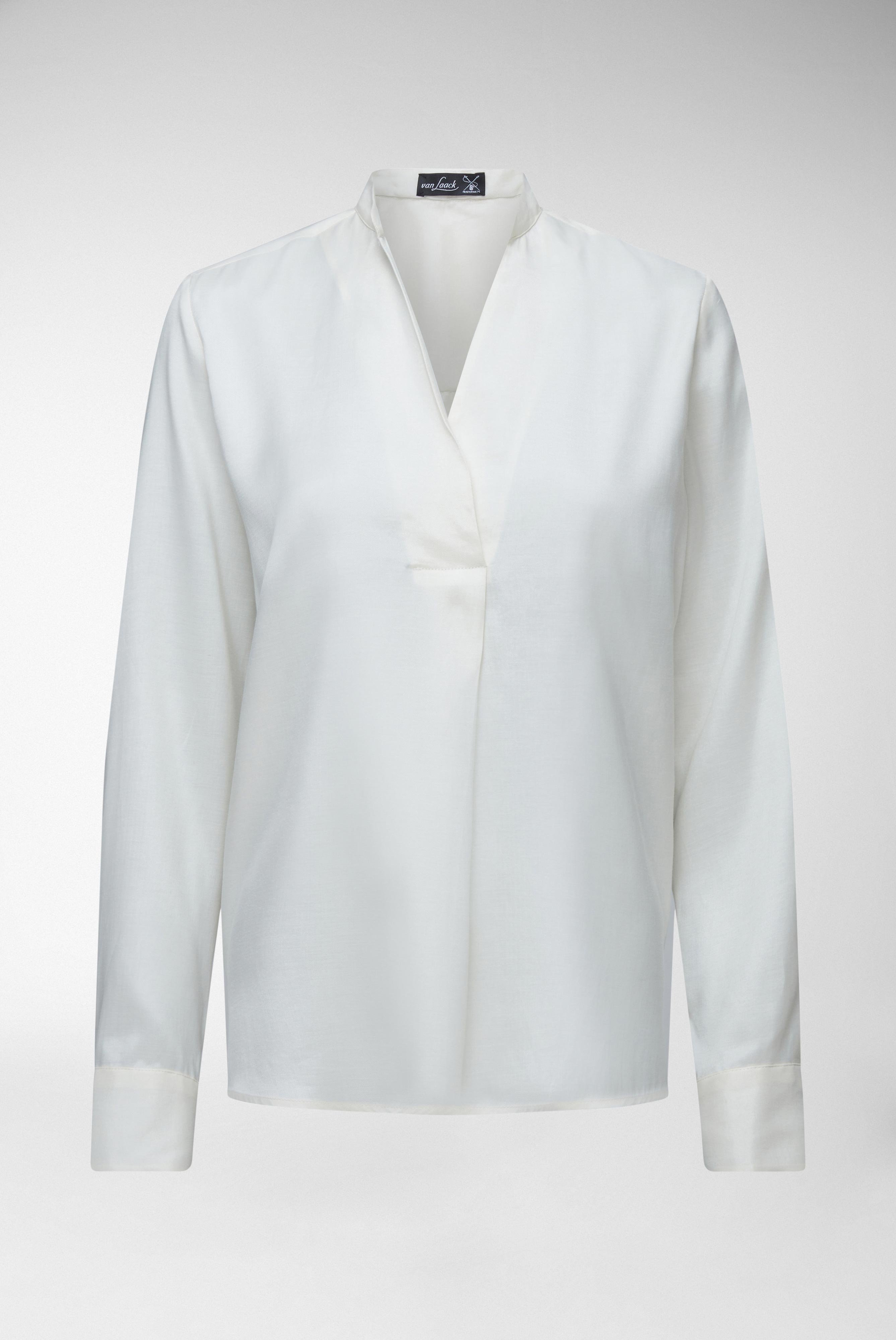 Casual Blouses+Stand-up Collar Shirt with lyocell and cotton+05.527Y.49.150258.100.34
