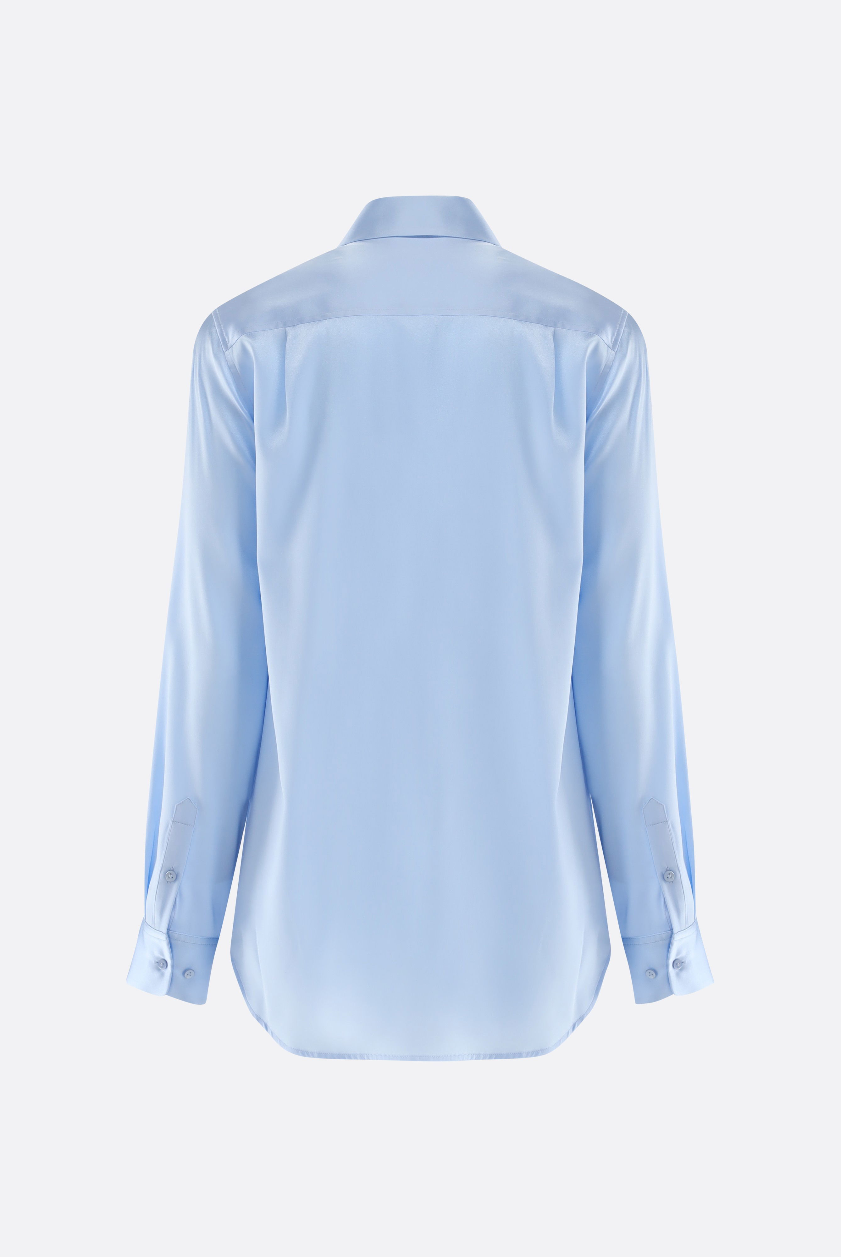 Hemdbluse aus Seide tailliert günstig online kaufen