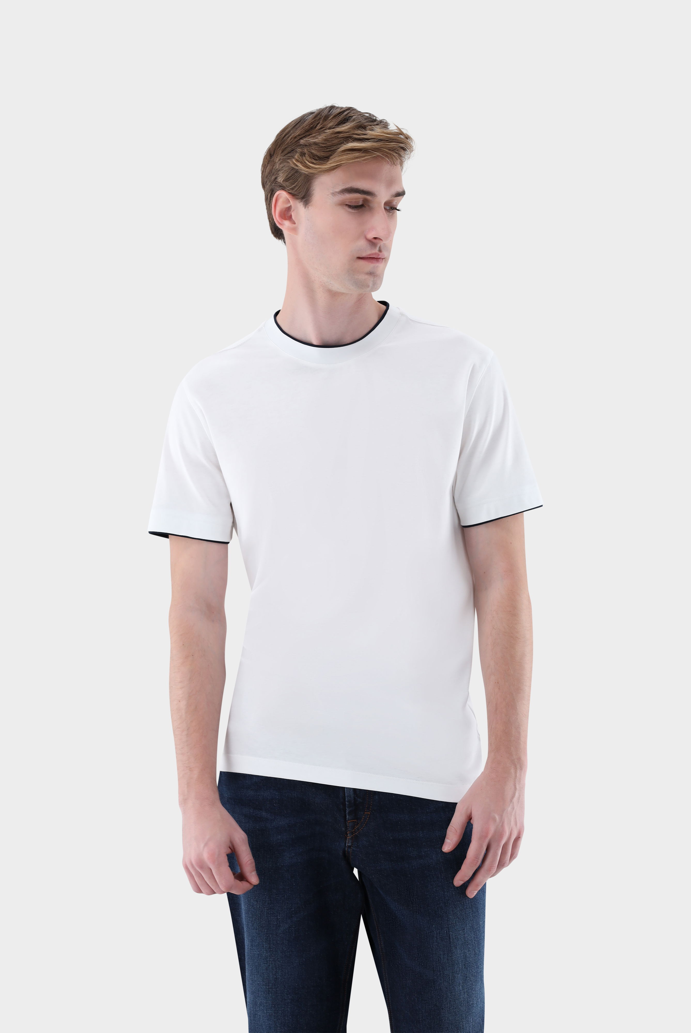 T-Shirt Regular Fit mit Paspel
