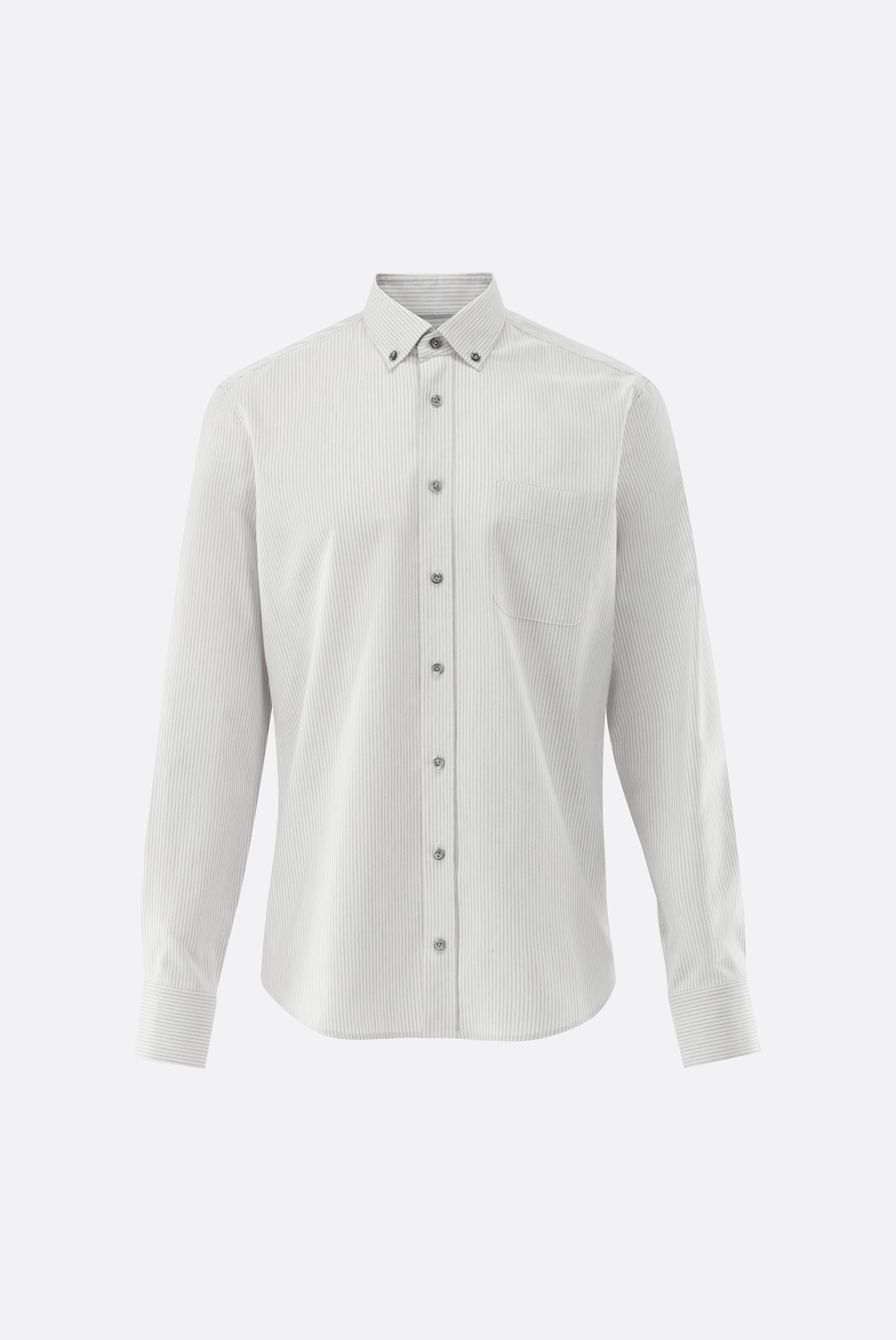 Gestreiftes Oxford-Hemd mit Button-Down-Kragen